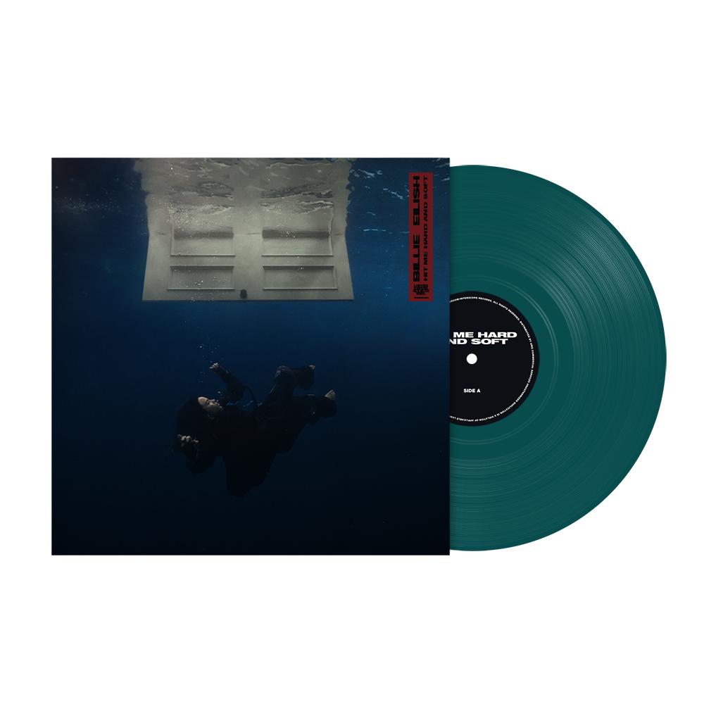 HIT ME HARD AND SOFT: Limited Sea Blue Vinyl LP + White Cover T-Shirt