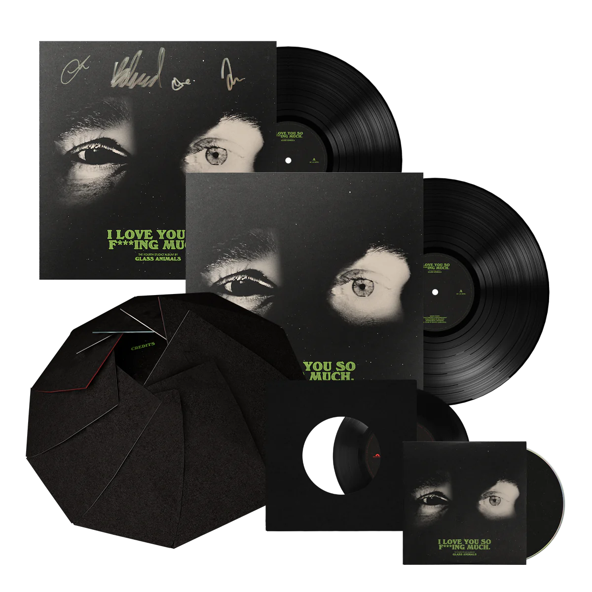 I Love You So F***ing Much: Signed Vinyl LP, Decagon Vinyl LP, CD + Creatures In Heaven 7" Single