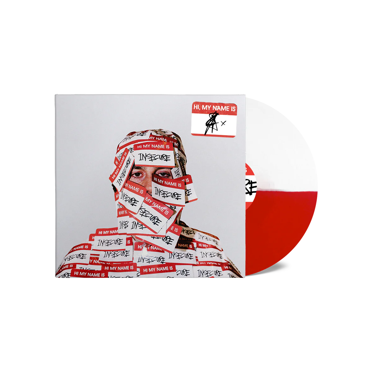 hi, my name is insecure: Limited Red/White Vinyl LP + Signed Alt Sleeve