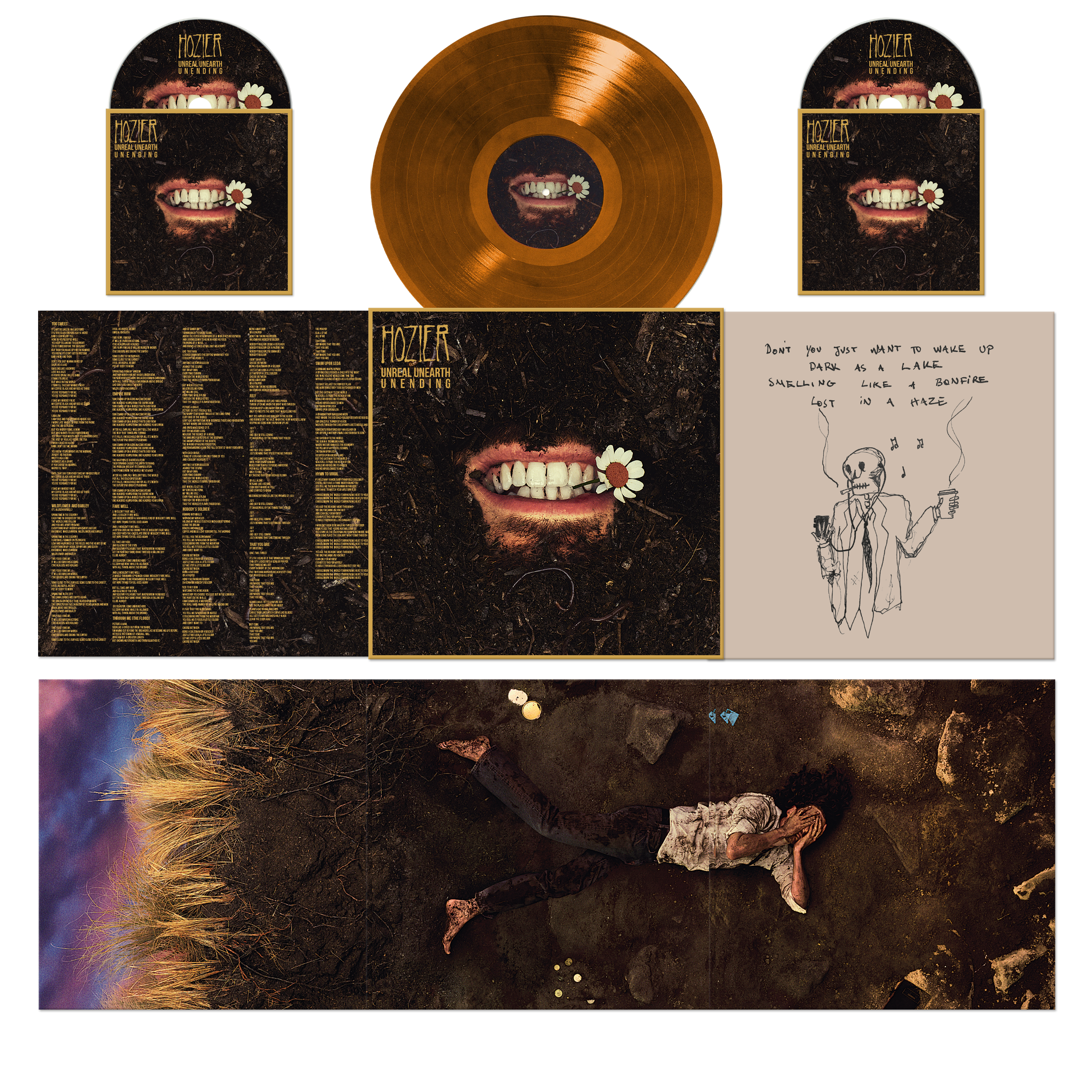 Hozier - 'Unreal Unearth: Unending' Companion Version Raw Ochre 1LP