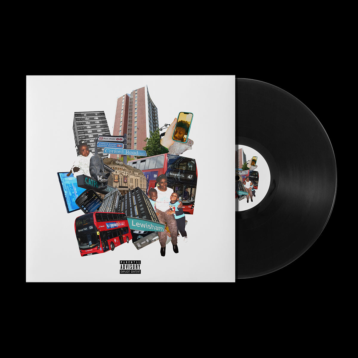 Jim Legxacy - homeless n*gga pop music: Black Vinyl LP