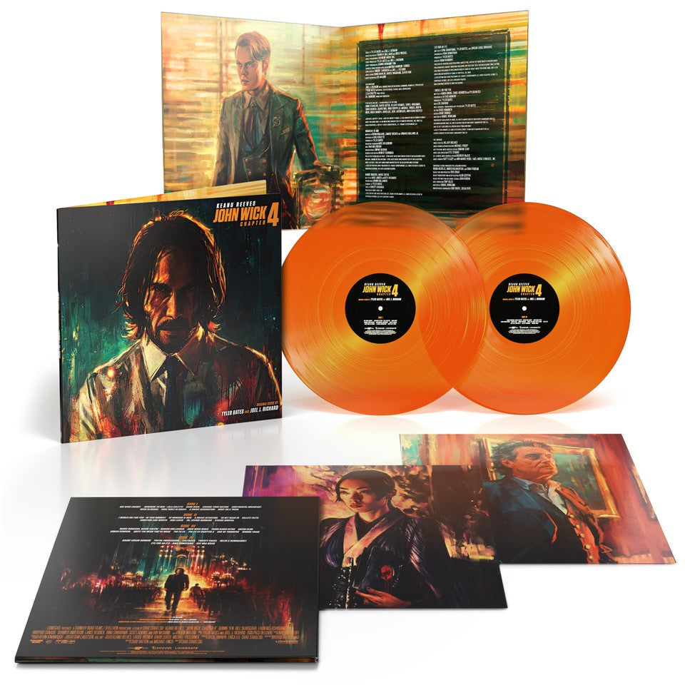 Tyler Bates, Joel J Richard - John Wick Chapter 4: Limited Transparent Orange Vinyl 2LP