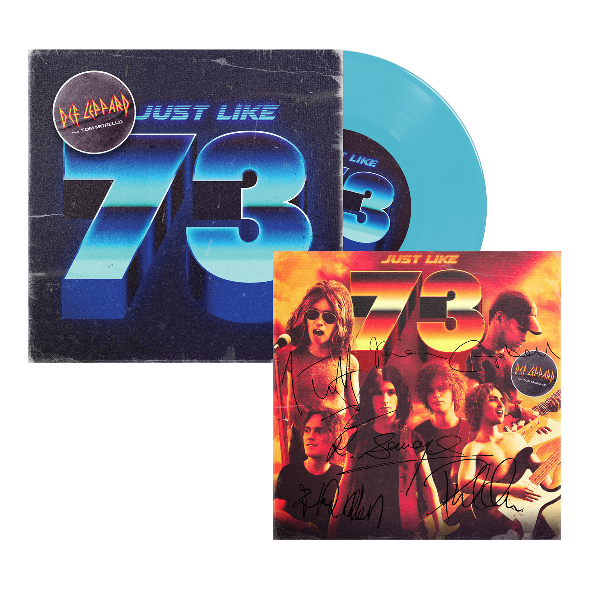 Just Like 73: Exclusive Blue Vinyl 7" + Signed Art Card