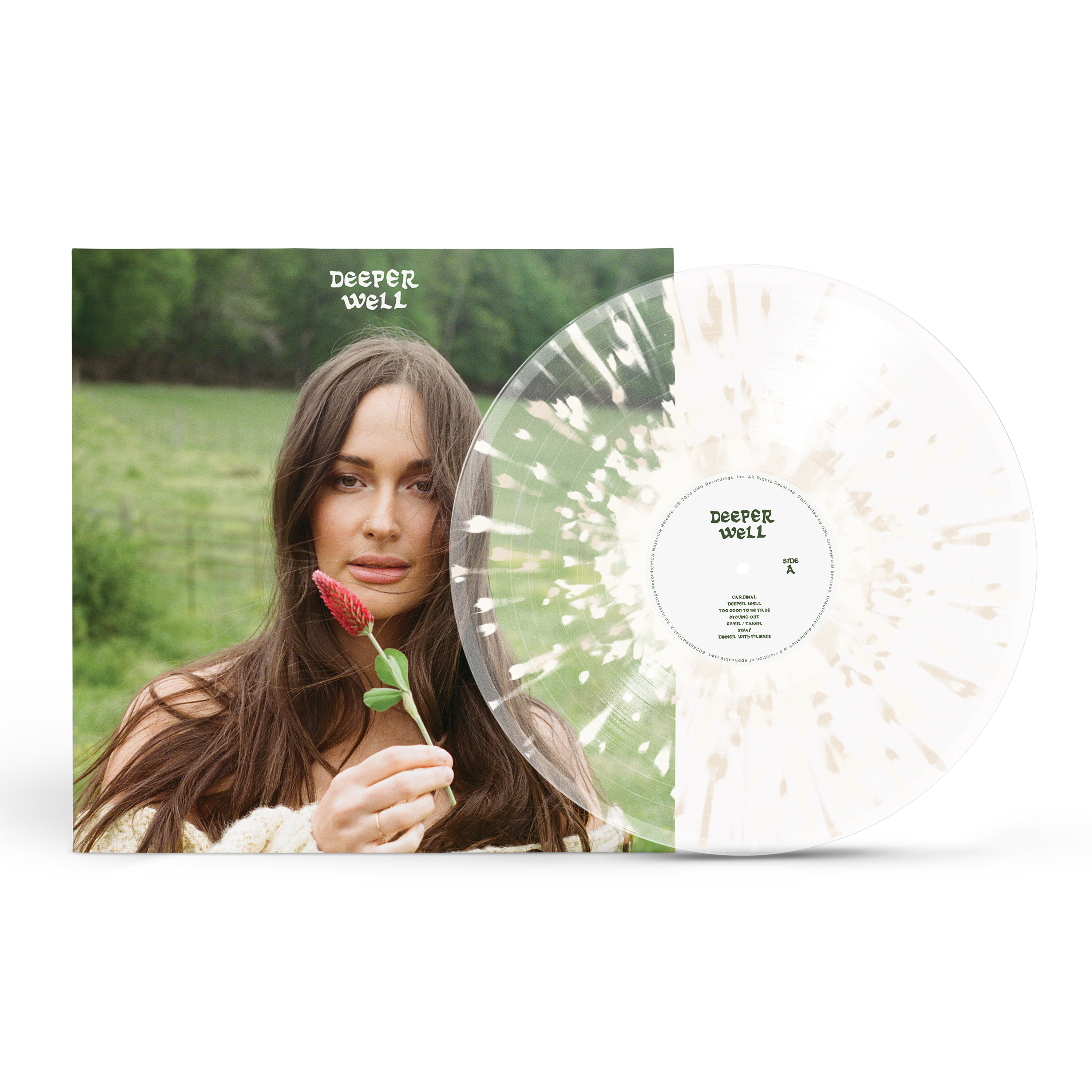 Kacey Musgraves - Deeper Well: Limited 'Spilled Milk' Transparent Splatter Vinyl LP (w/ Scented Sleeves)