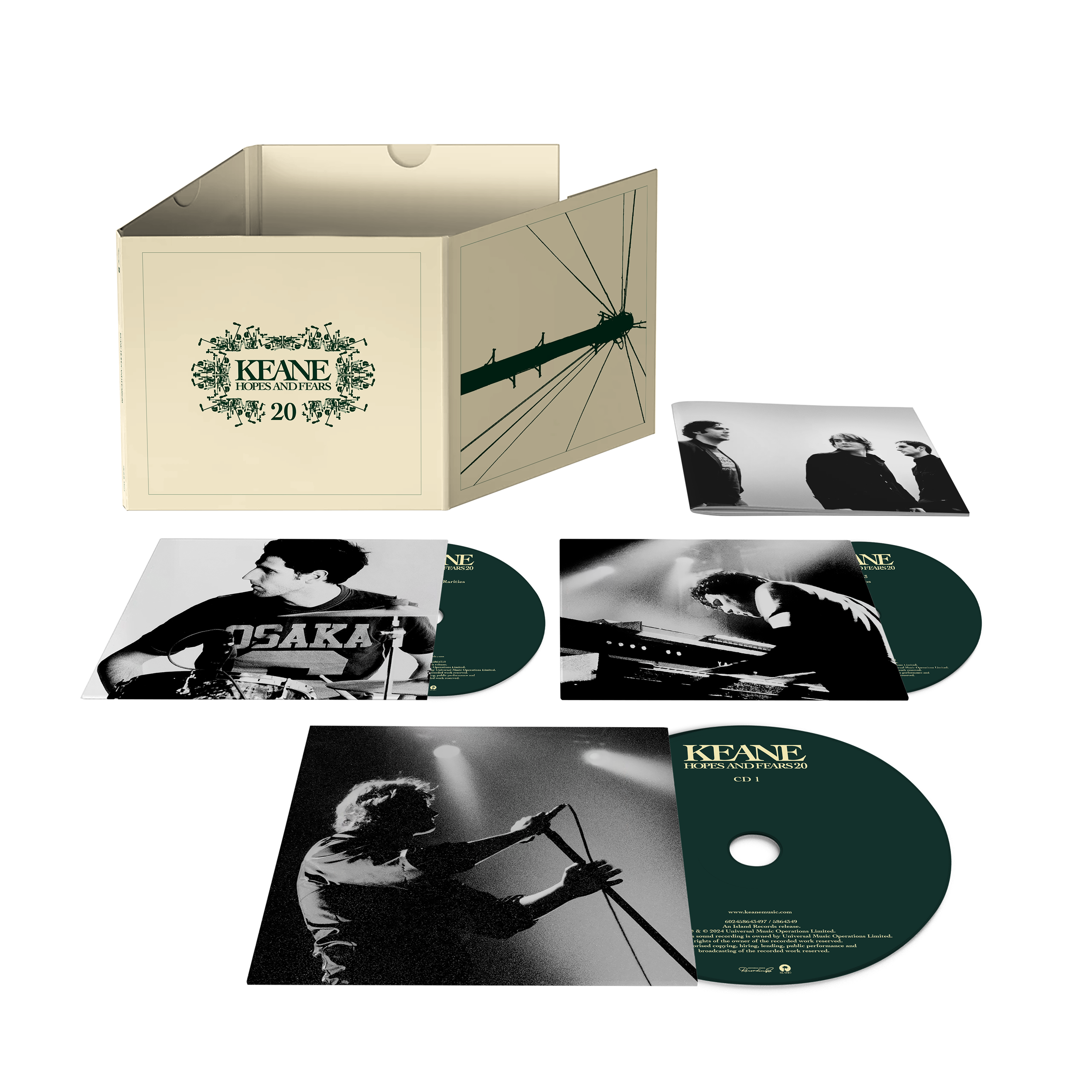 Keane - 20th Anniversary Hopes and Fears Limited 3CD