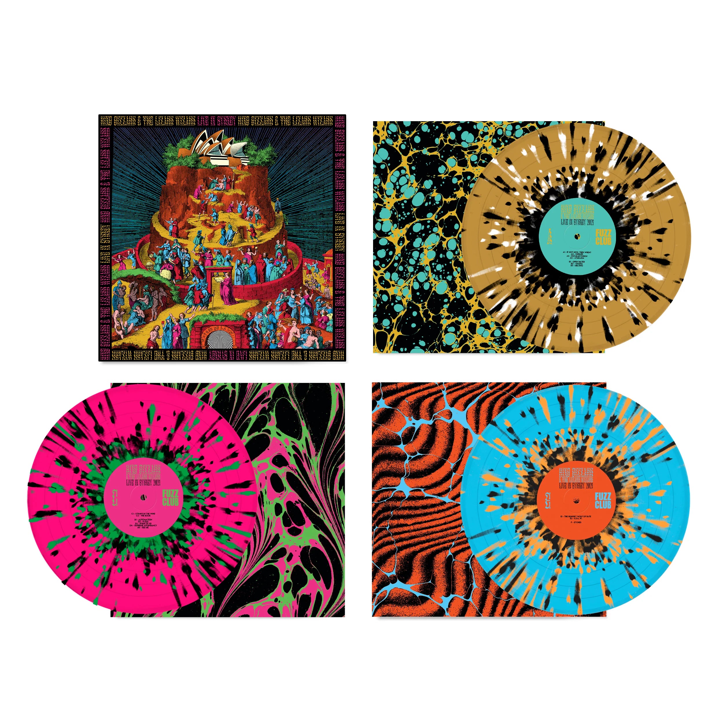 King Gizzard & The Lizard Wizard - Live In Sydney (Fuzz Club Official Bootleg): 3LP Colour Vinyl Box Set