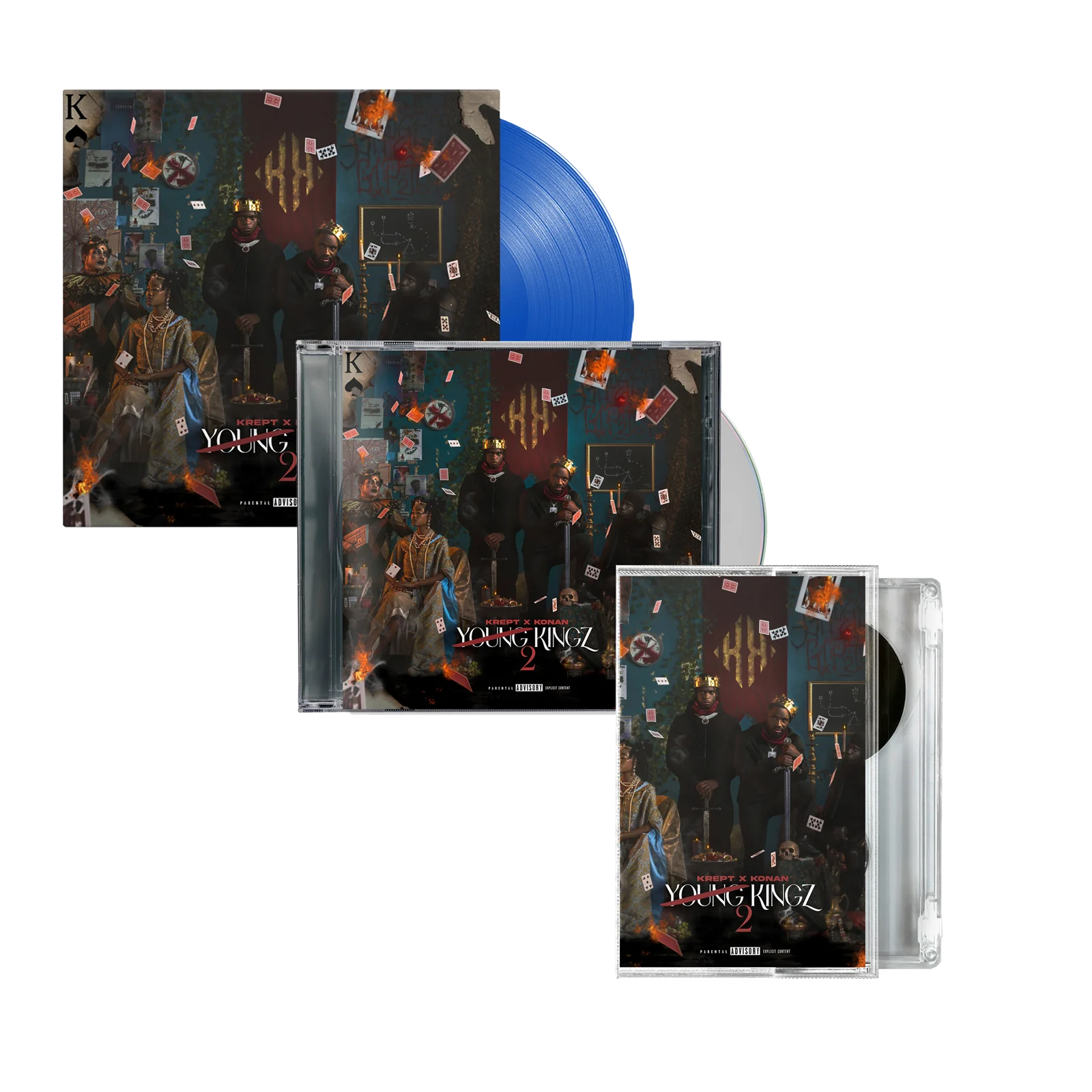 Young Kingz II: Blue Vinyl LP, CD + Cassette