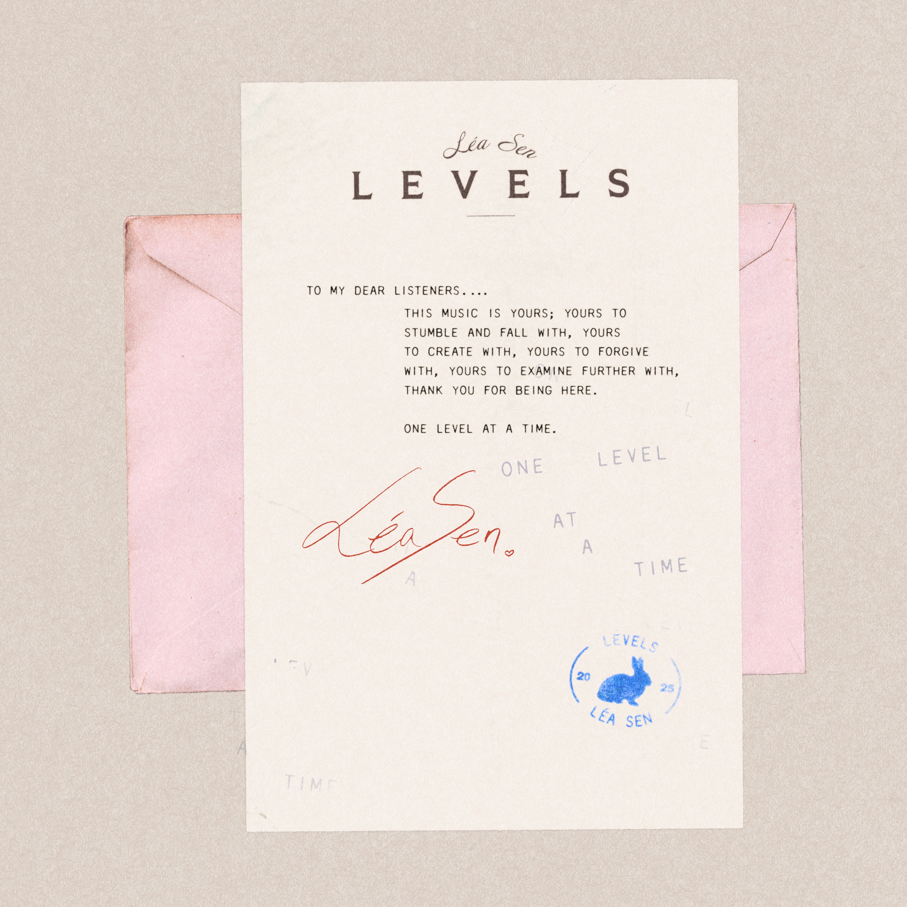 LEVELS: Limited Faded Rose Vinyl LP & Signed Artcard