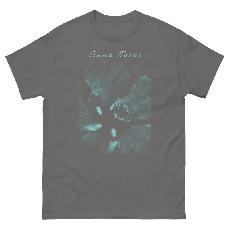 Liana Flores - Liana flores tee: charcoal