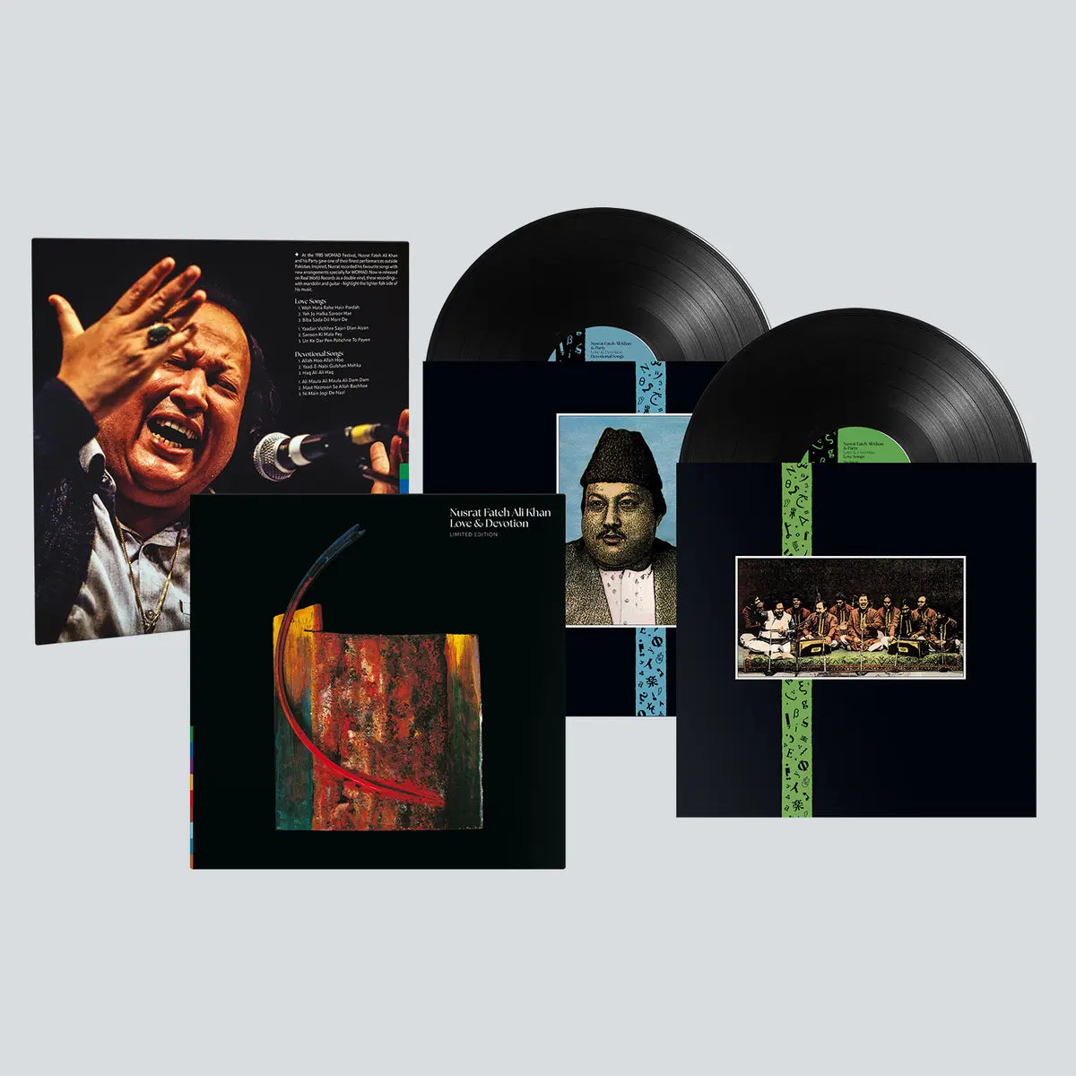 Nusrat Fateh Ali Khan & Party - Love and Devotion: Black Vinyl LP