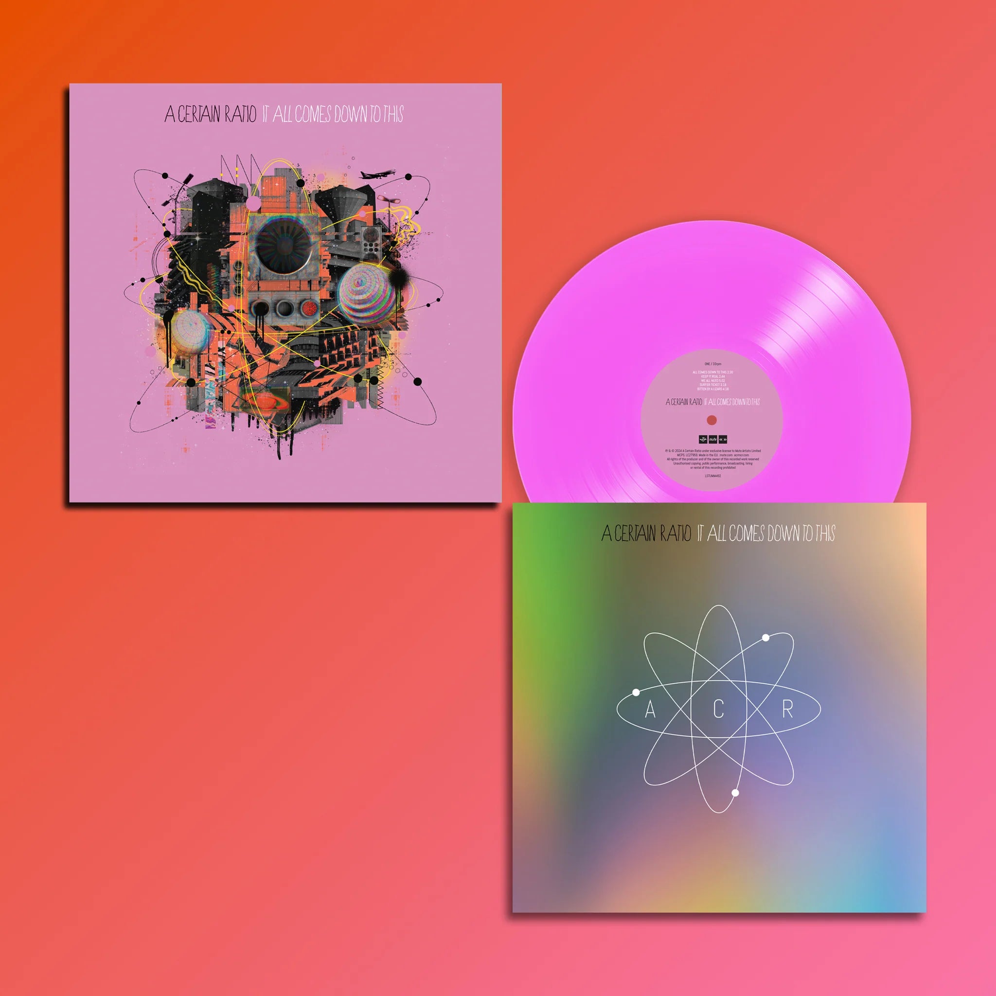 It All Comes Down To This: Limited Neon Pink Vinyl LP + Signed Print