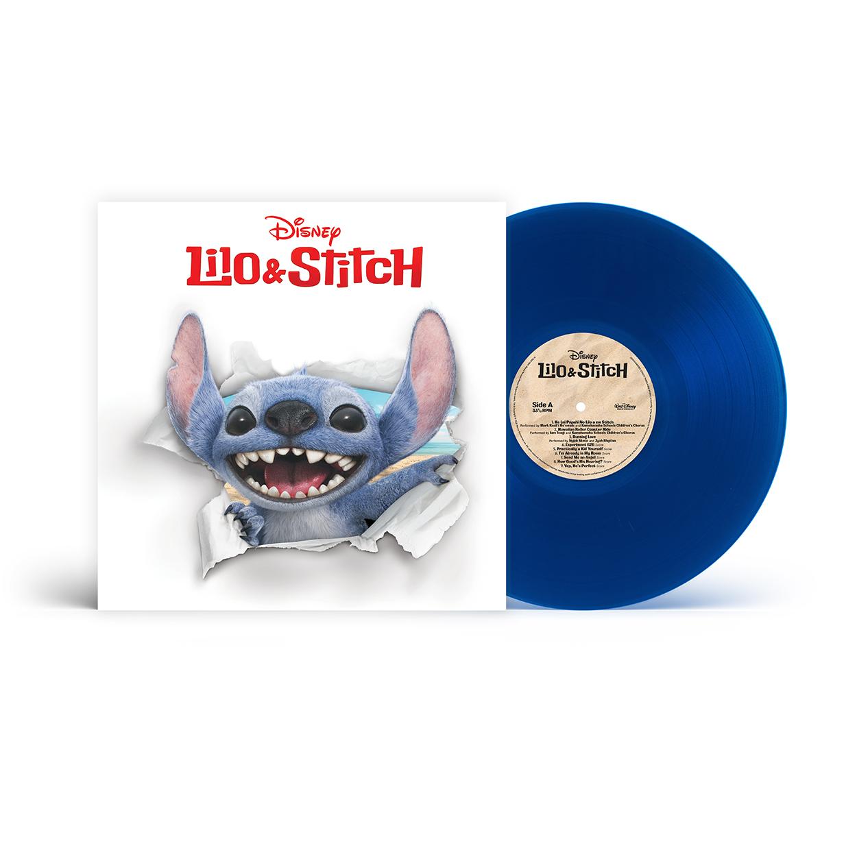Mark Keali'i Ho'omalu, Iam Tongi, Dan Romer - Lilo & Stitch OST: Translucent Blue Vinyl LP