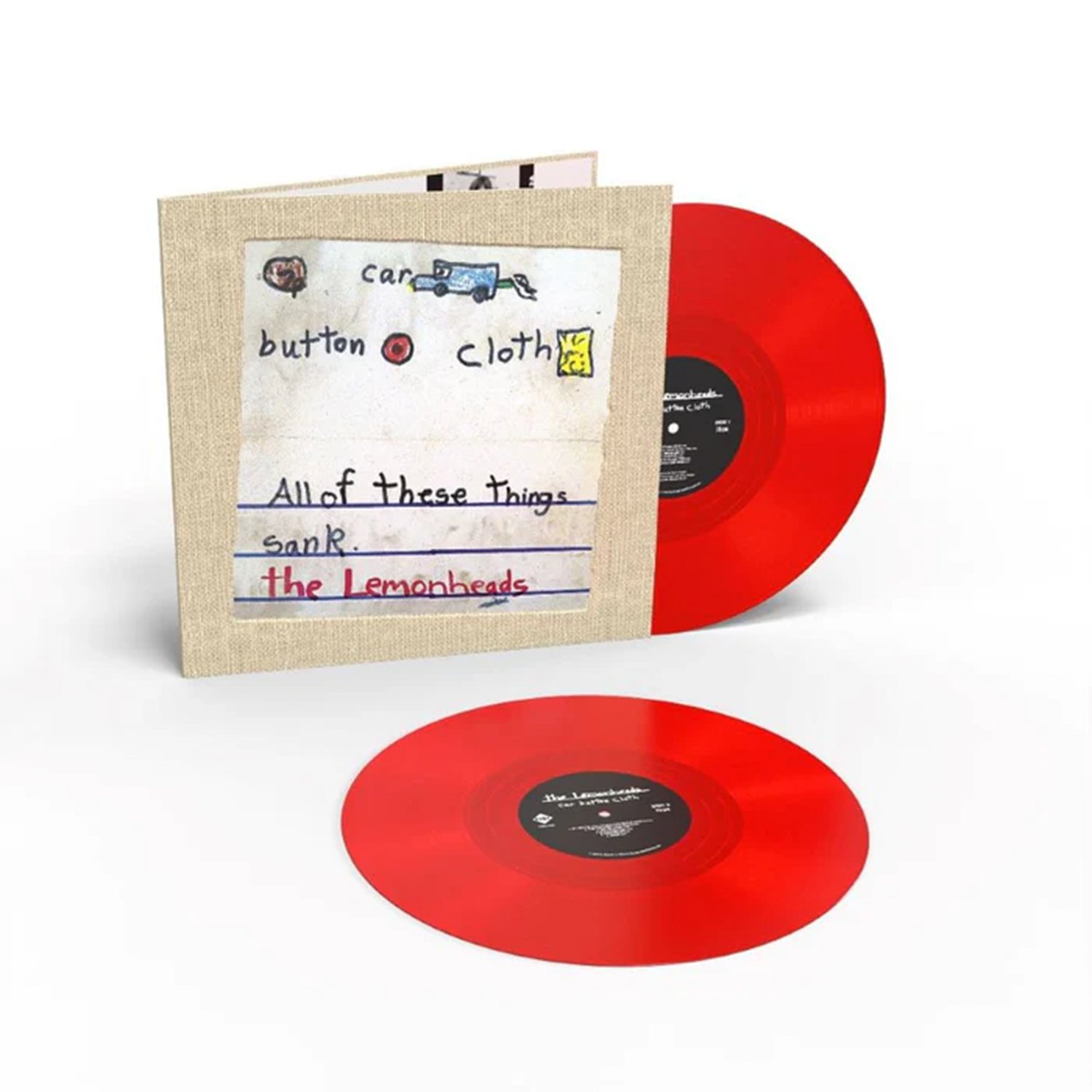 The Lemonheads - Car Button Cloth: Deluxe Expanded ‘Clothbound’ Edition Red Vinyl 2LP