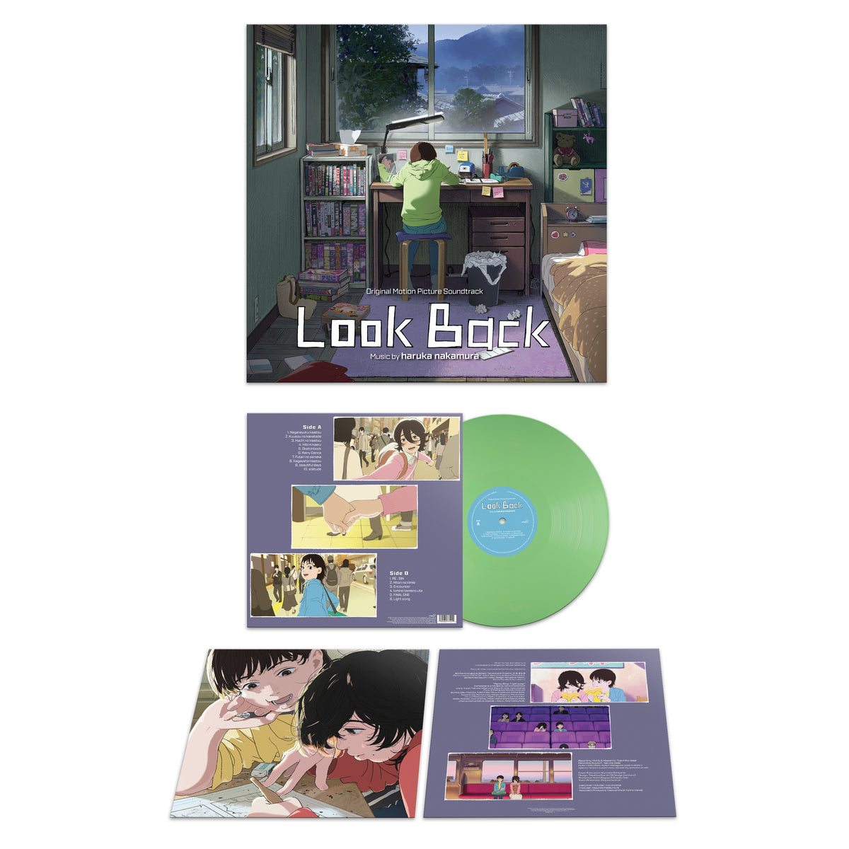 haruka nakamura - Look Back (Original Motion Picture Soundtrack): Opaque Spring Green Vinyl LP