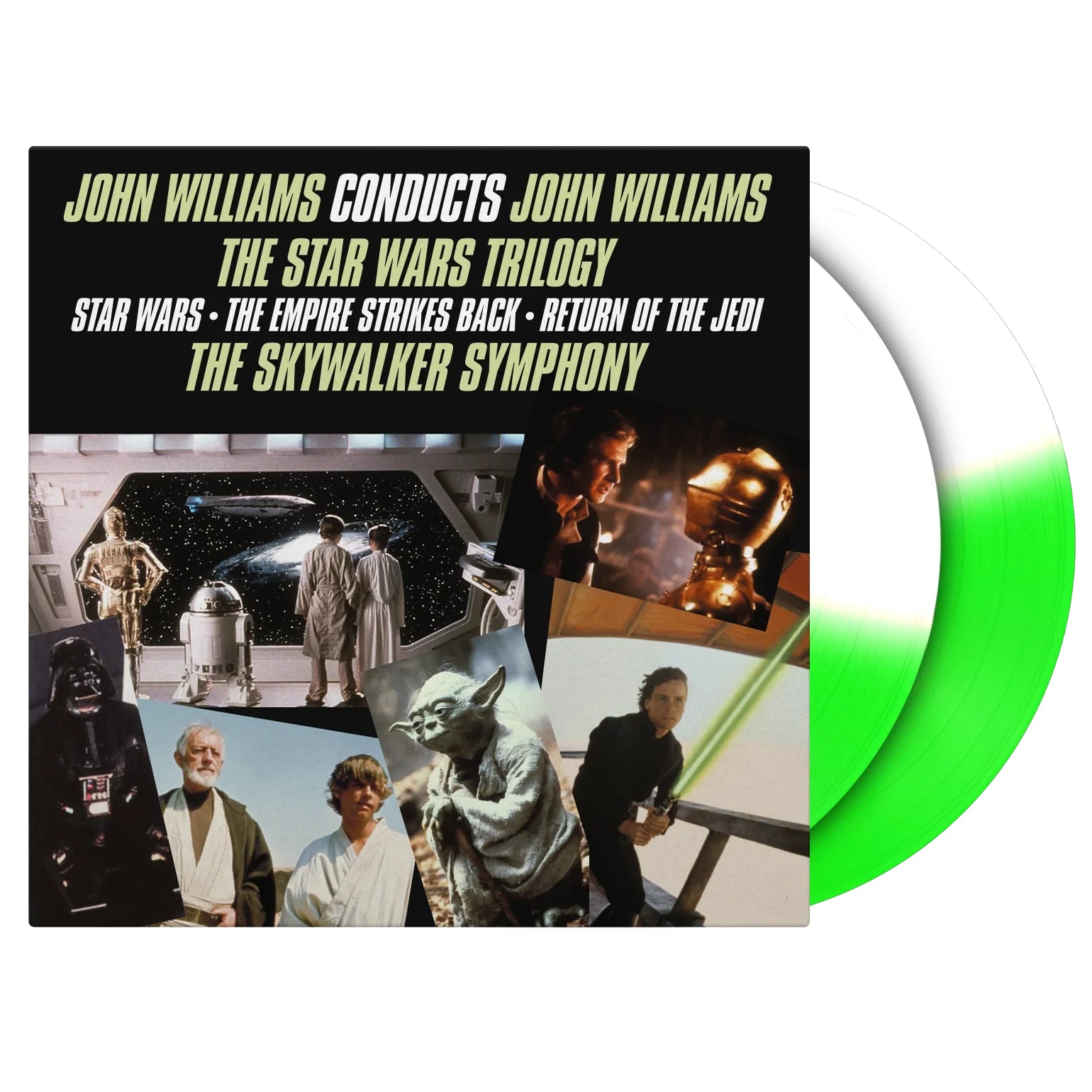 John Williams - John Williams Conducts The Star Wars Trilogy: Green & White Vinyl 2LP