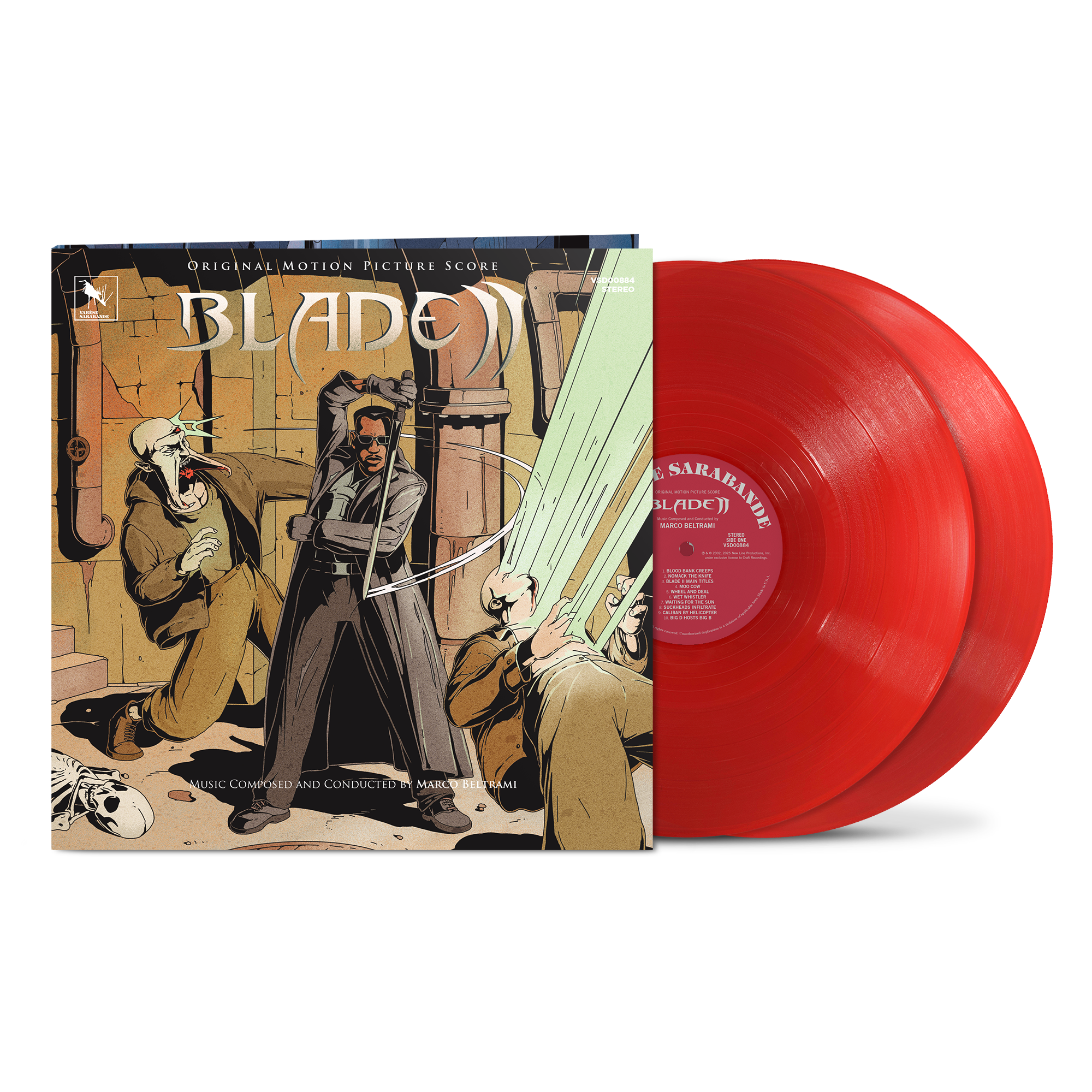 Marco Beltrami - Blade II (Original Motion Picture Score) Deluxe Edition Translucent Ruby Red Vinyl 2LP