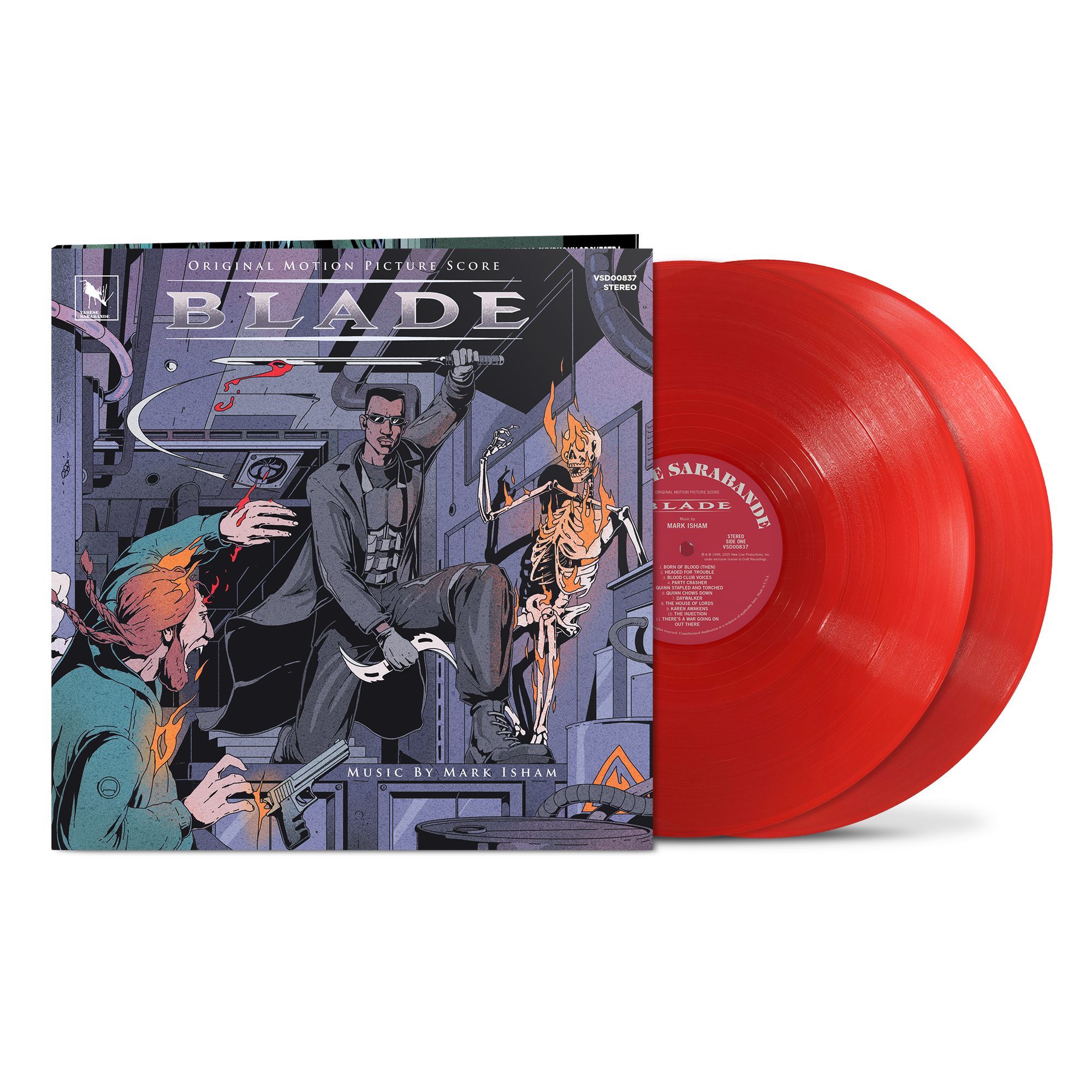 Mark Isham - Blade (Original Motion Picture Score) Deluxe Edition Translucent Ruby Red Vinyl 2LP