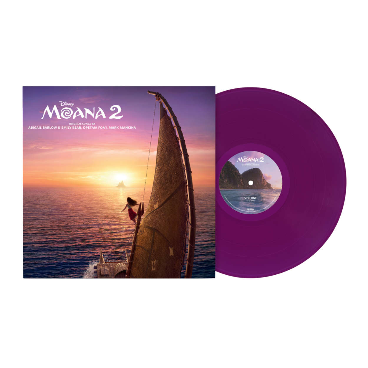 Auli'i Cravalho, Dwayne Johnson - Moana 2: Vibrant Violet Vinyl LP