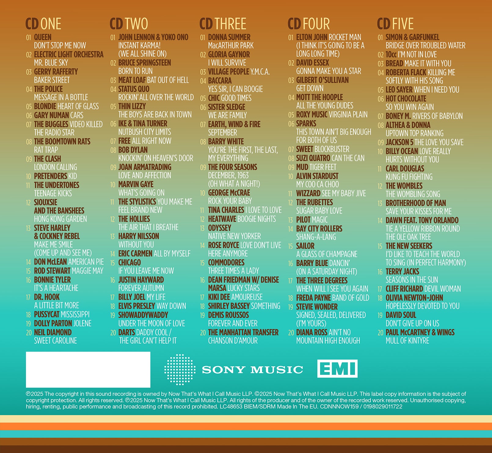 Various Artists - NOW That’s What I Call The 70s (5CD)