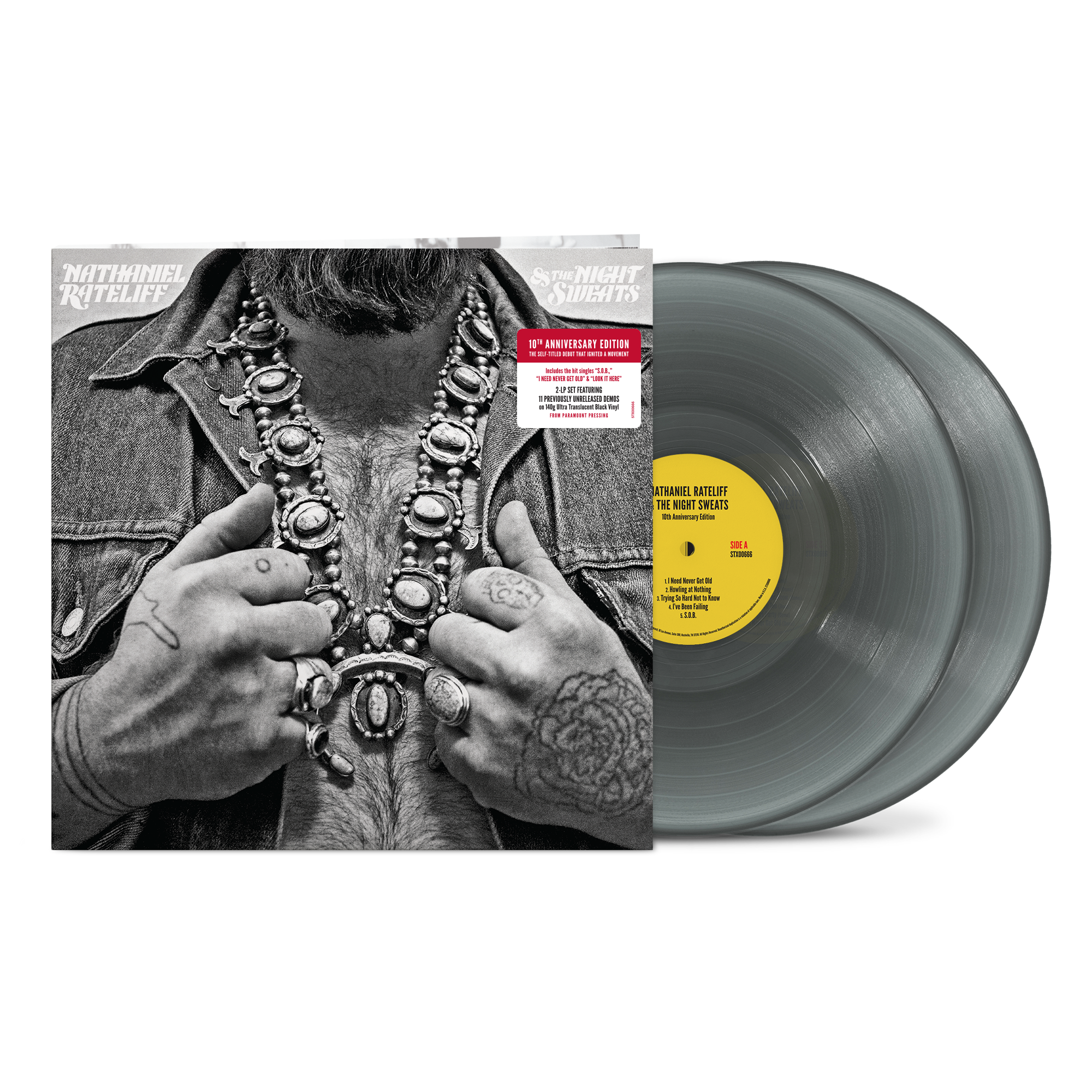 Nathaniel Rateliff & The Night Sweats - Nathaniel Rateliff and The Night Sweats (10th Anniversary Edition): Translucent Black Vinyl 2LP