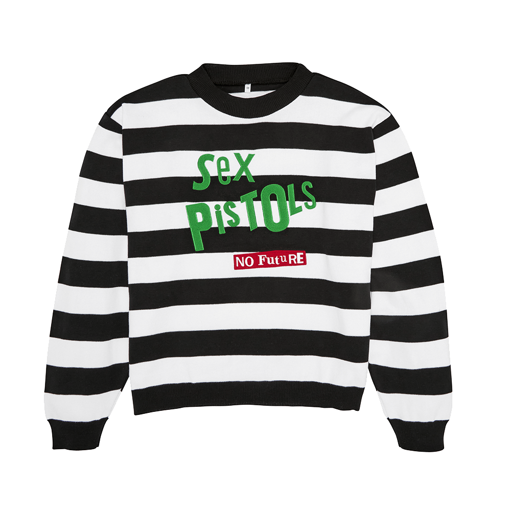 Sex Pistols - No Future Striped Knit Sweater