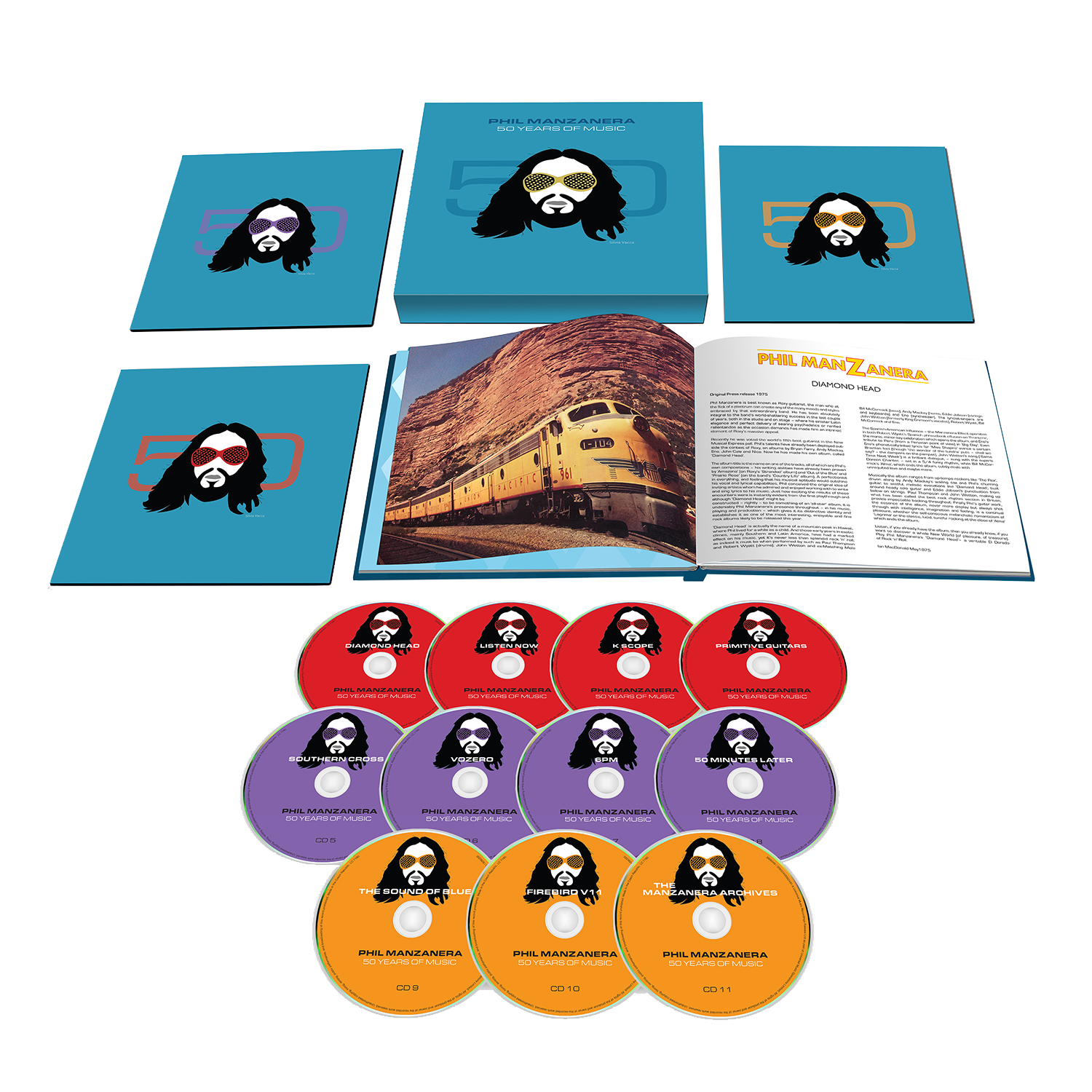 Phil Manzanera - 50 Years Of Music (1975 - 1982 Rarities): 11CD Box Set