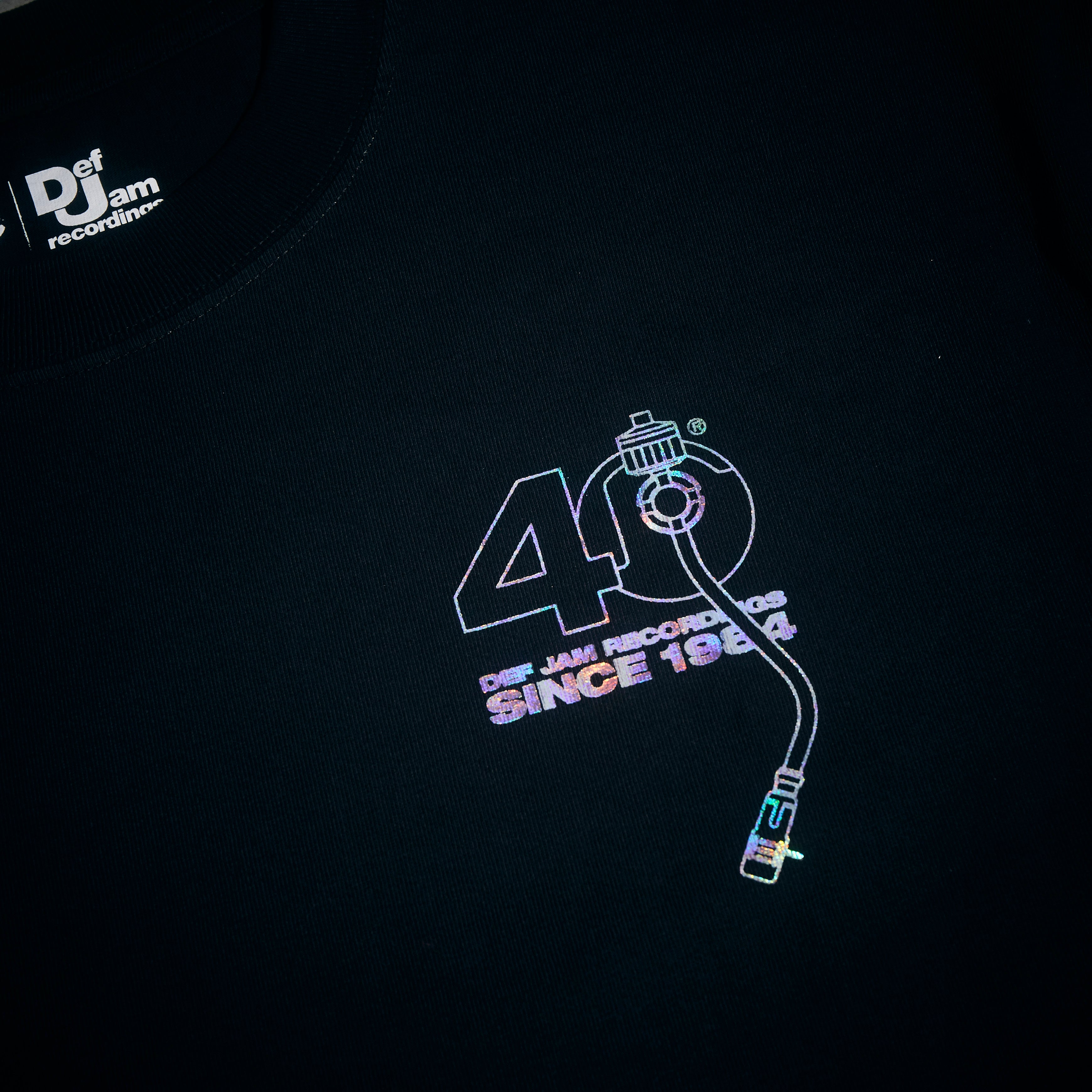 0207 Def Jam - Limited Edition Def Jam 40th Anniversary T-Shirt with Holographic Logo