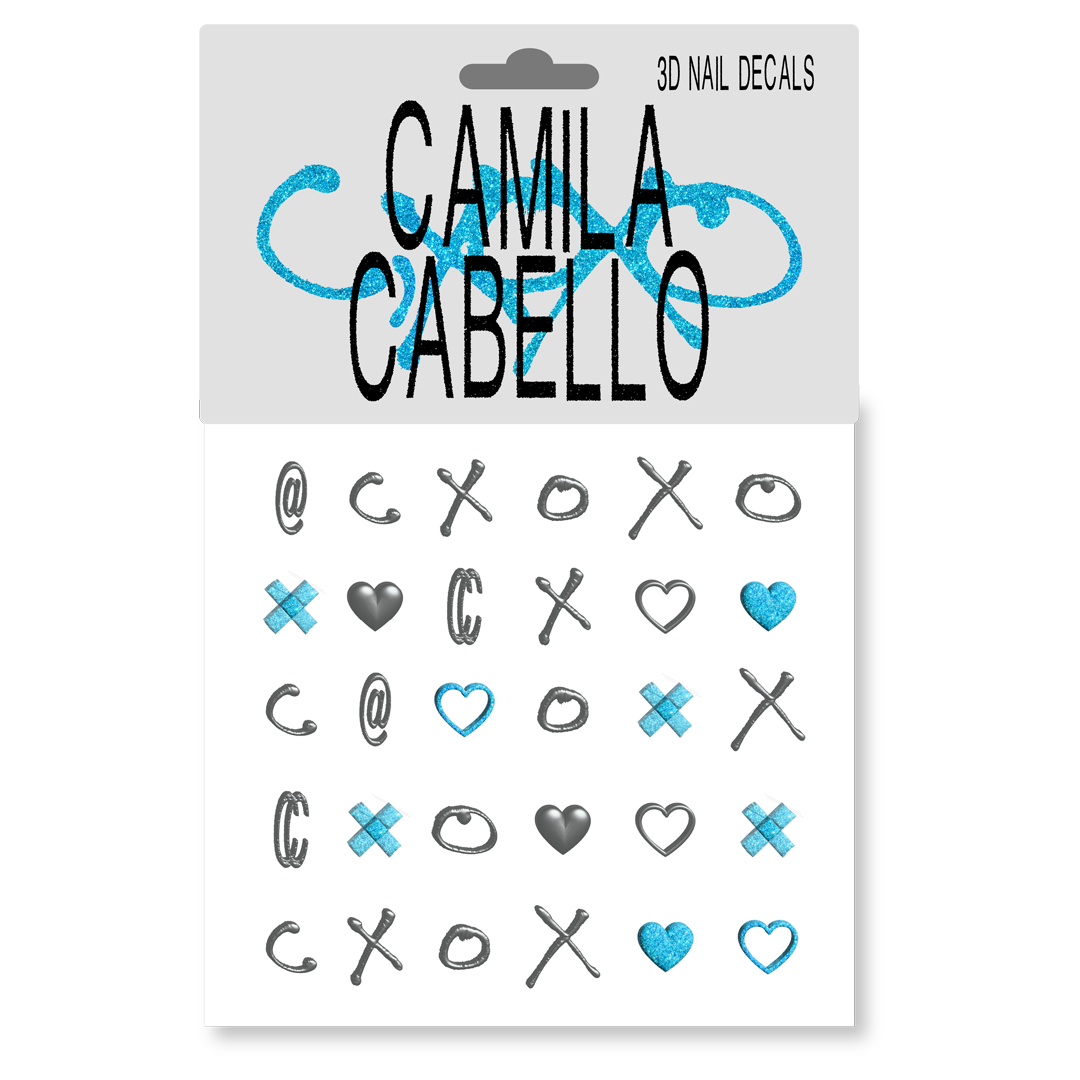 Camila Cabello - C,XOXO 3D Nail Decals.