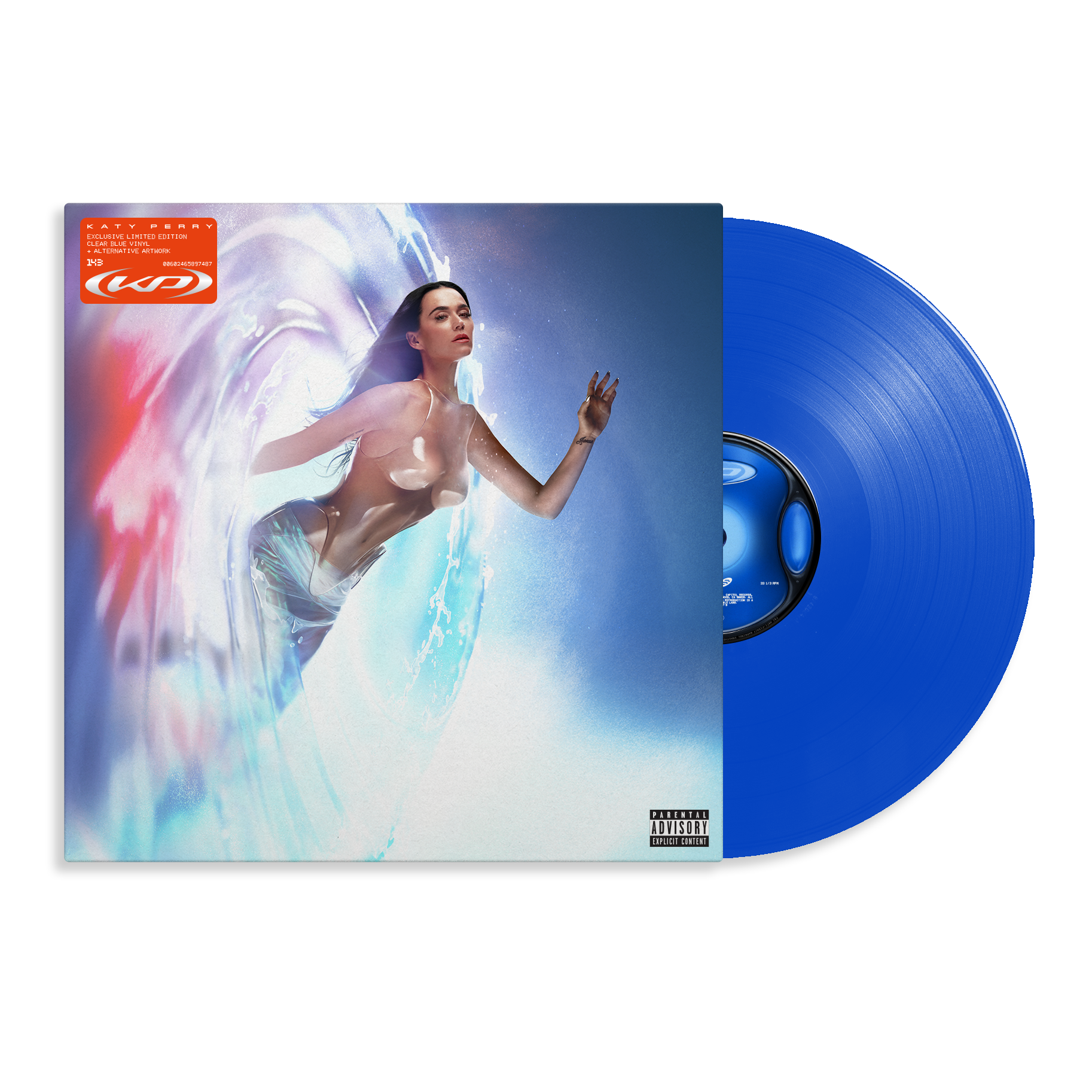 Katy Perry - 143: Limited Clear Blue Vinyl LP (w/ Alt Artwork)