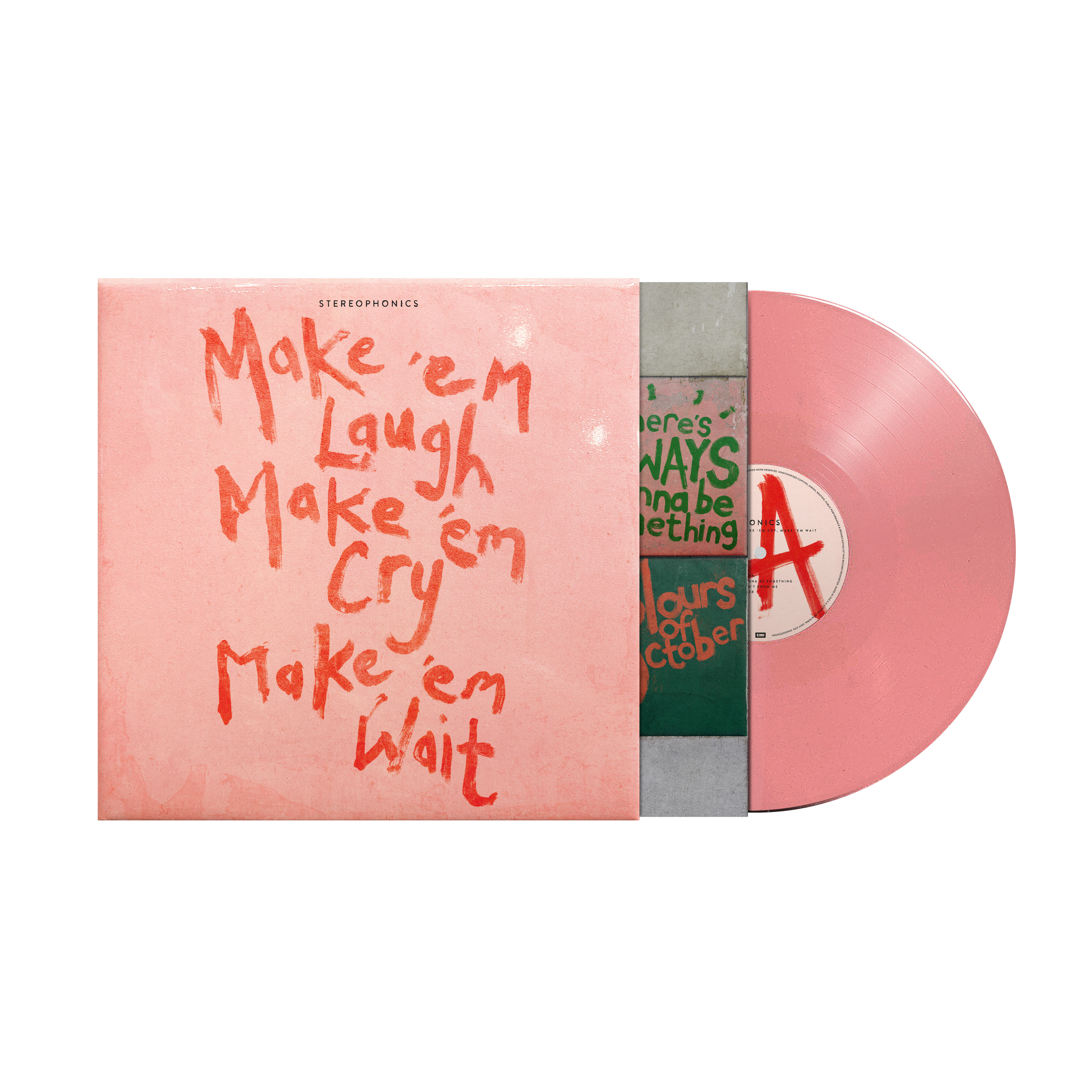Stereophonics - Make ‘em Laugh, Make ‘em Cry, Make ‘em Wait - Translucent Pink Vinyl