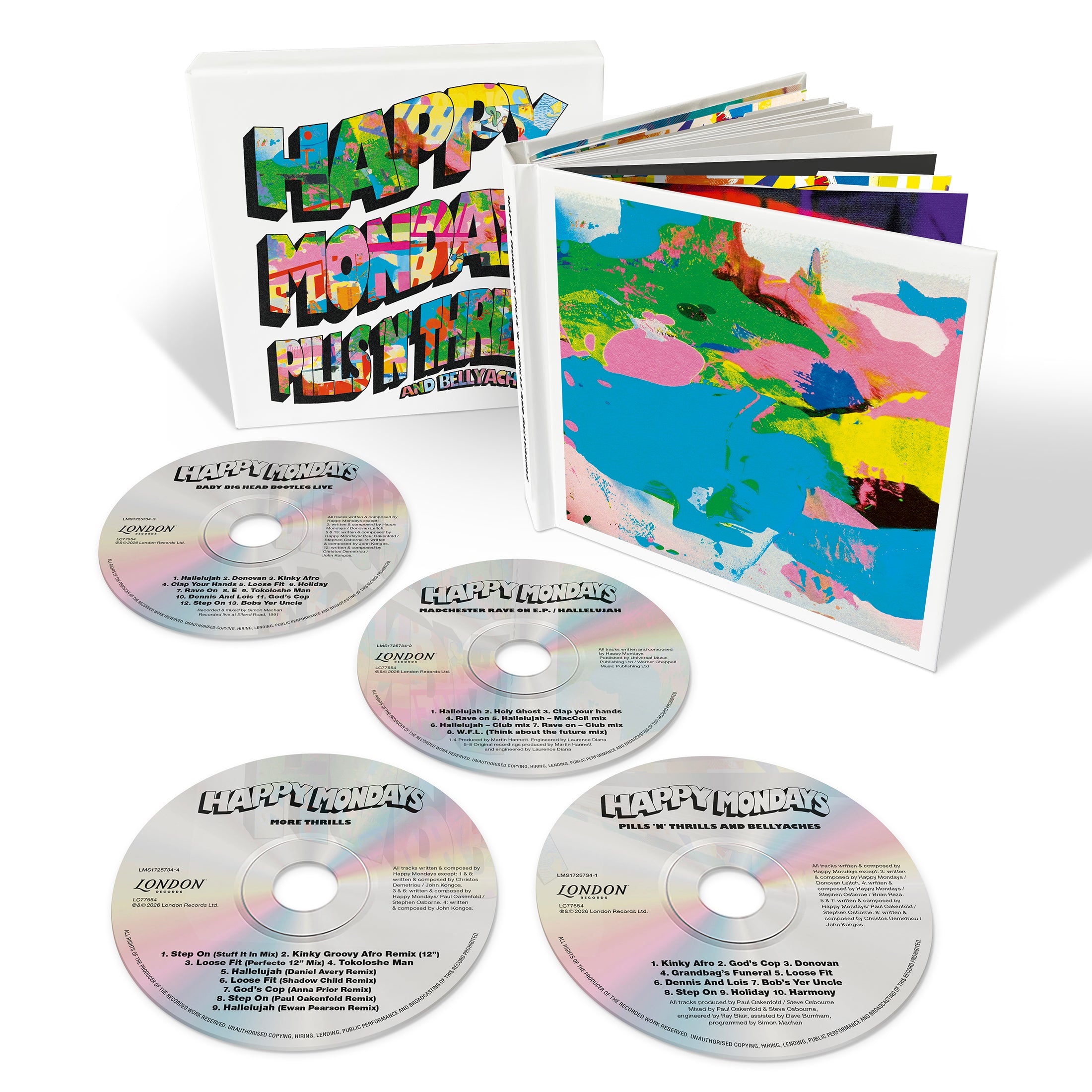 Happy Mondays - Pills 'n' Thrills and Bellyaches (Remastered): Deluxe 4CD Bookset