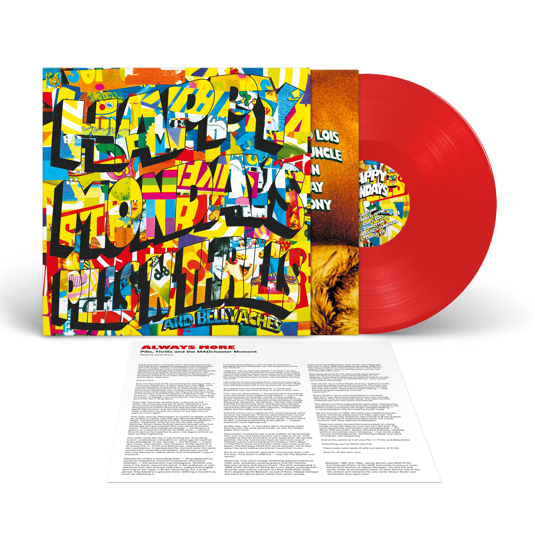Happy Mondays - Pills 'n' Thrills and Bellyaches (Remastered): Red Vinyl LP