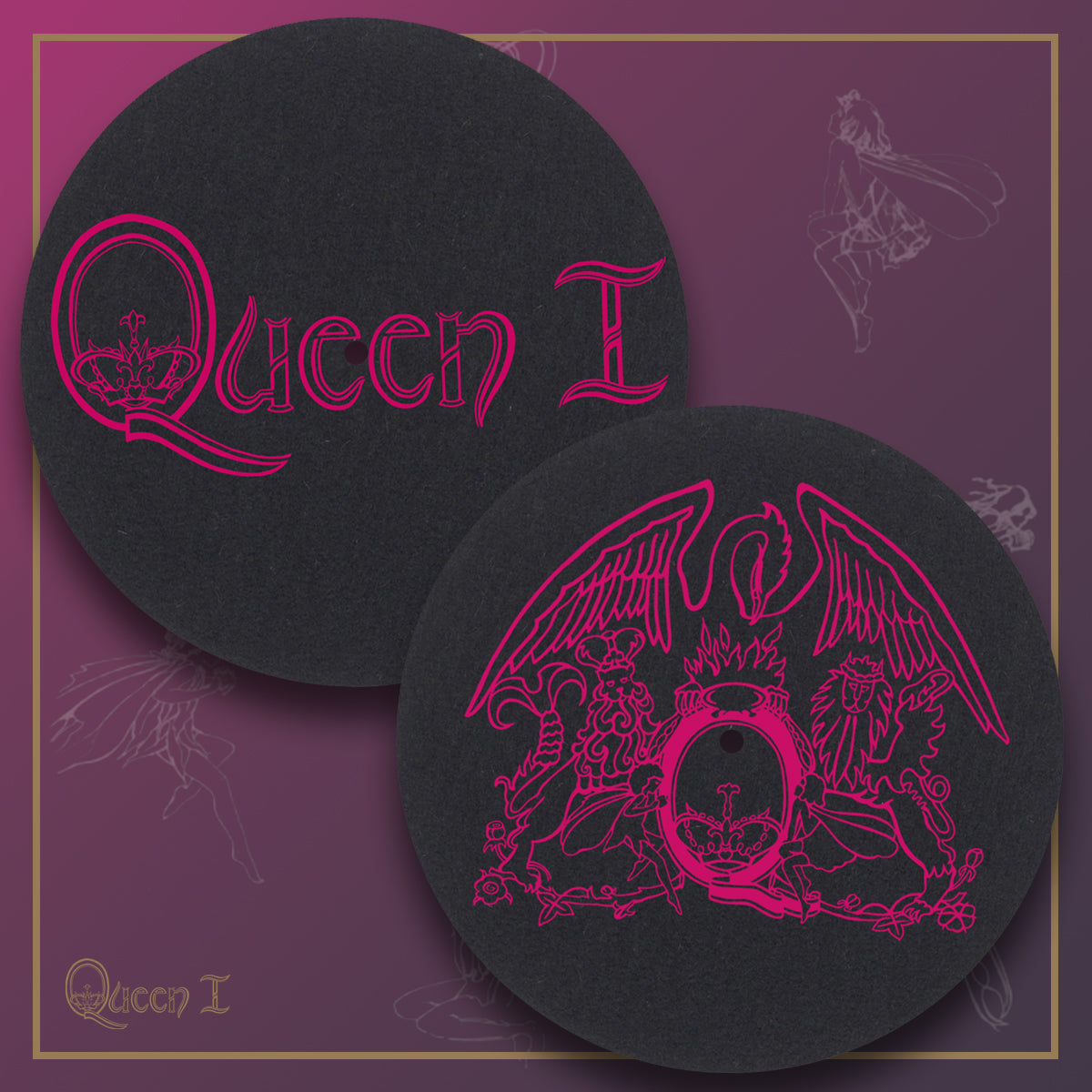 Queen - Queen 1 Slipmat Set (2 Slipmats as pair)