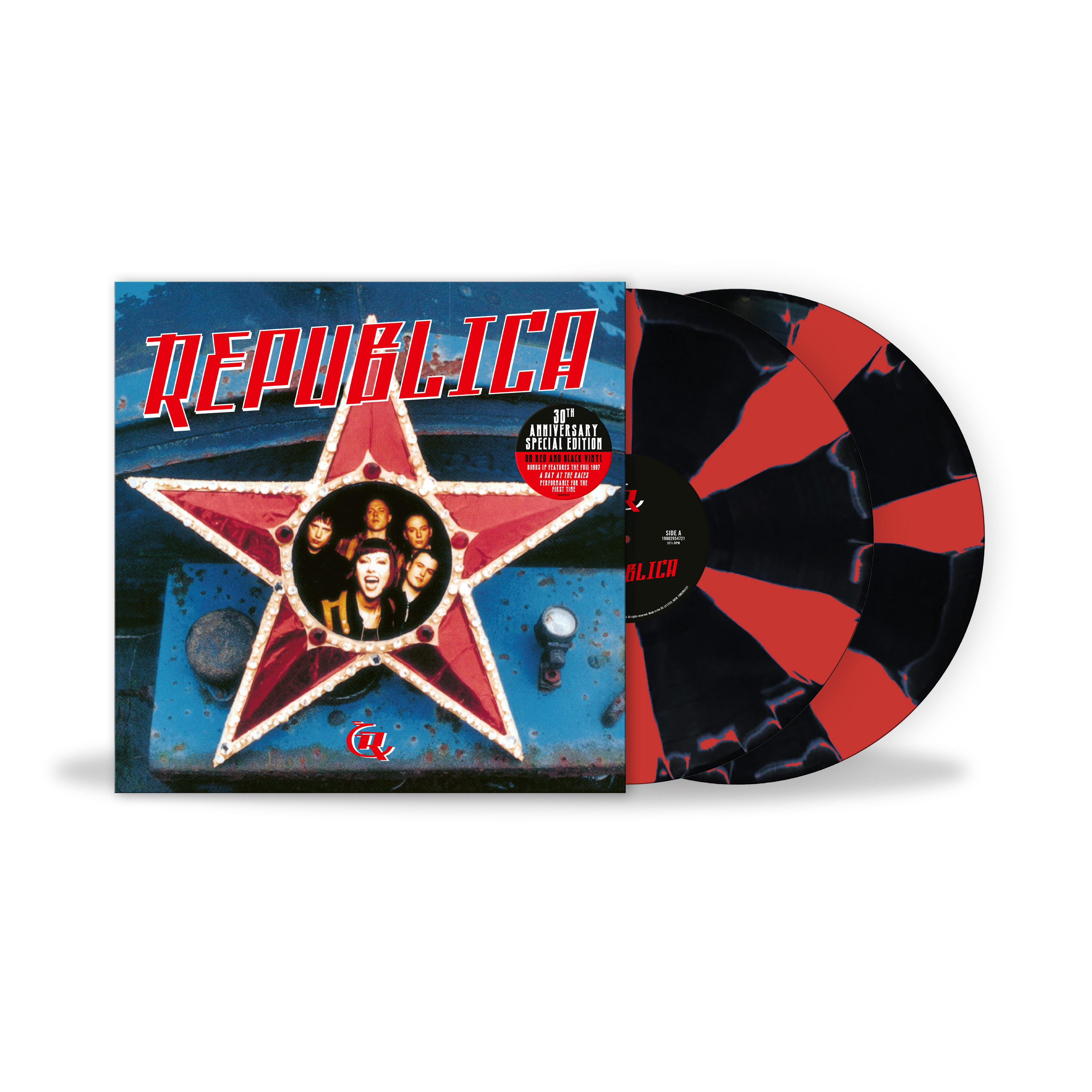 Republica - Republica (30th Anniversary): Black & Red Cornetto Vinyl 2LP