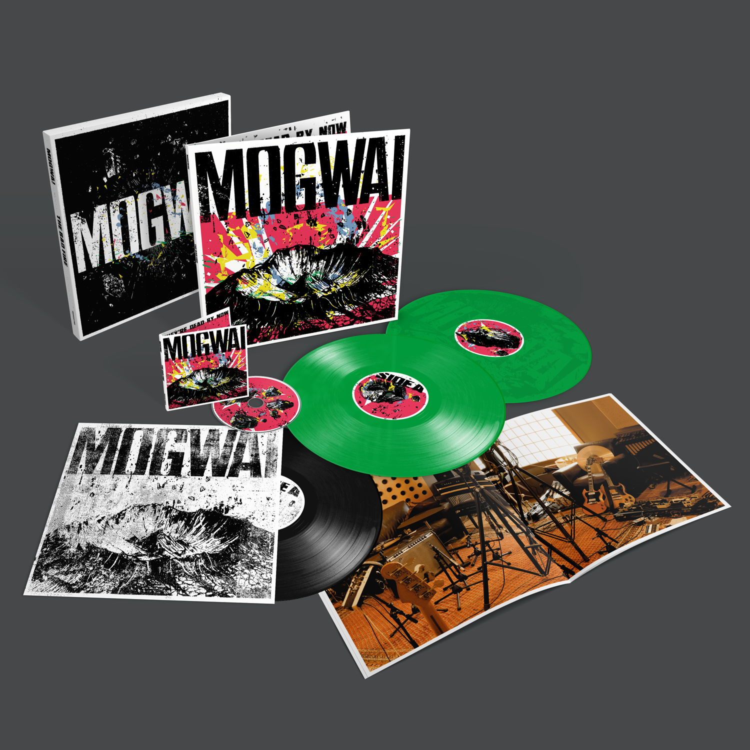 Mogwai - The Bad Fire: Limited Green Vinyl 3LP / CD Box Set
