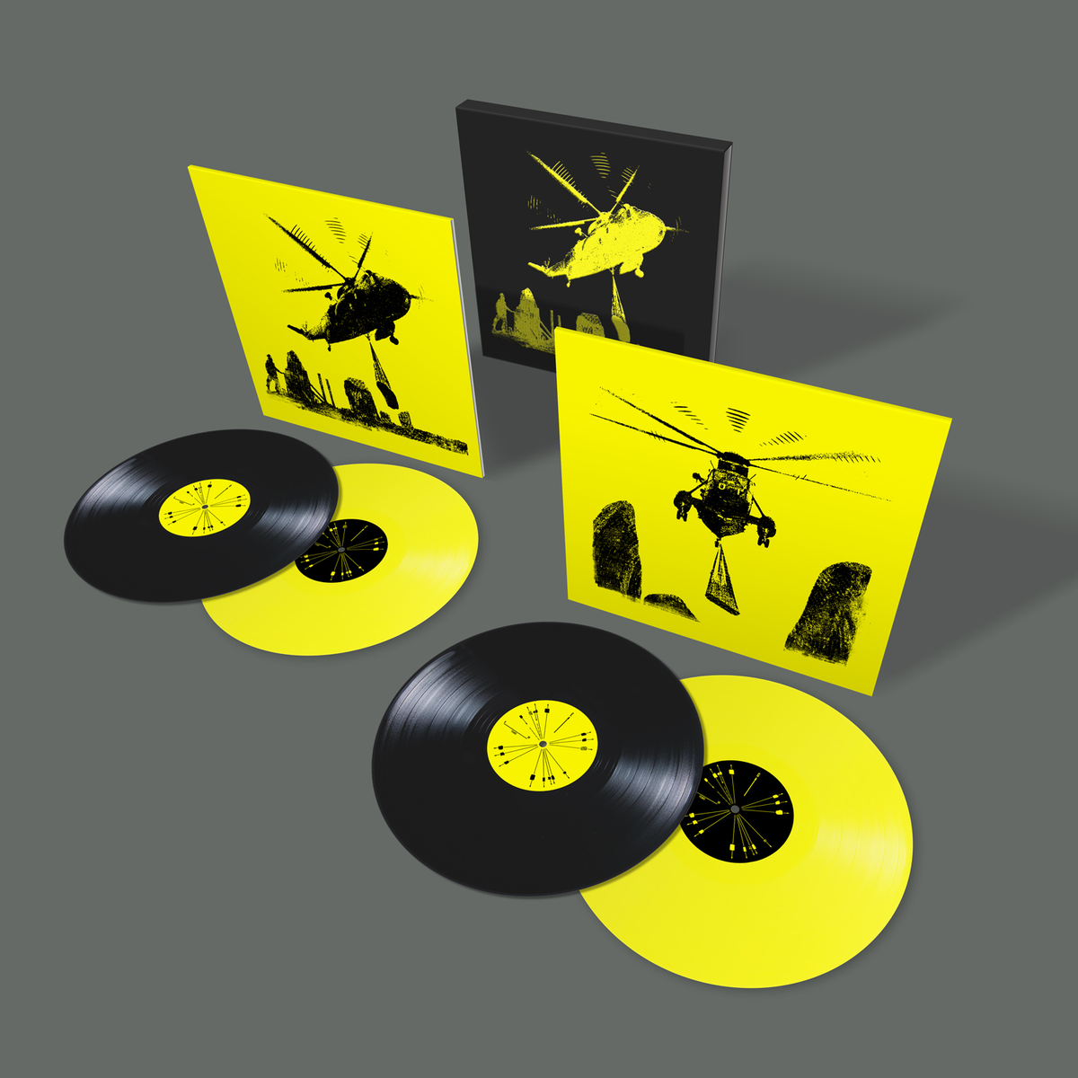Mogwai - Happy Tears: Yellow & Black Vinyl 4LP