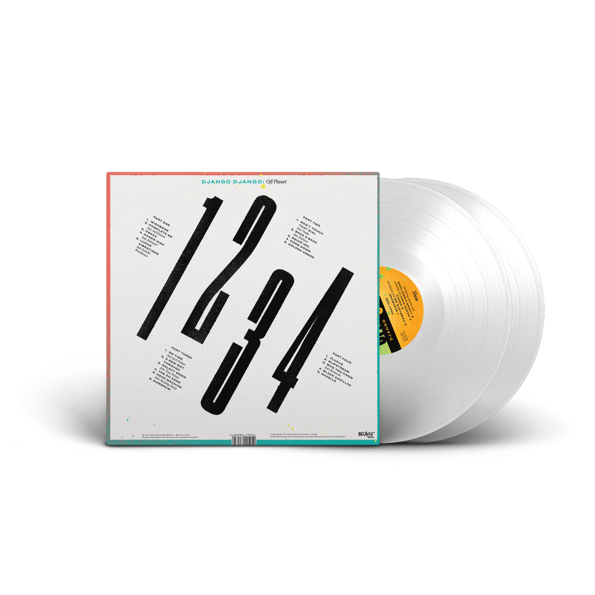 Django Django - Off Planet: Limited Edition Signed White Vinyl 2LP