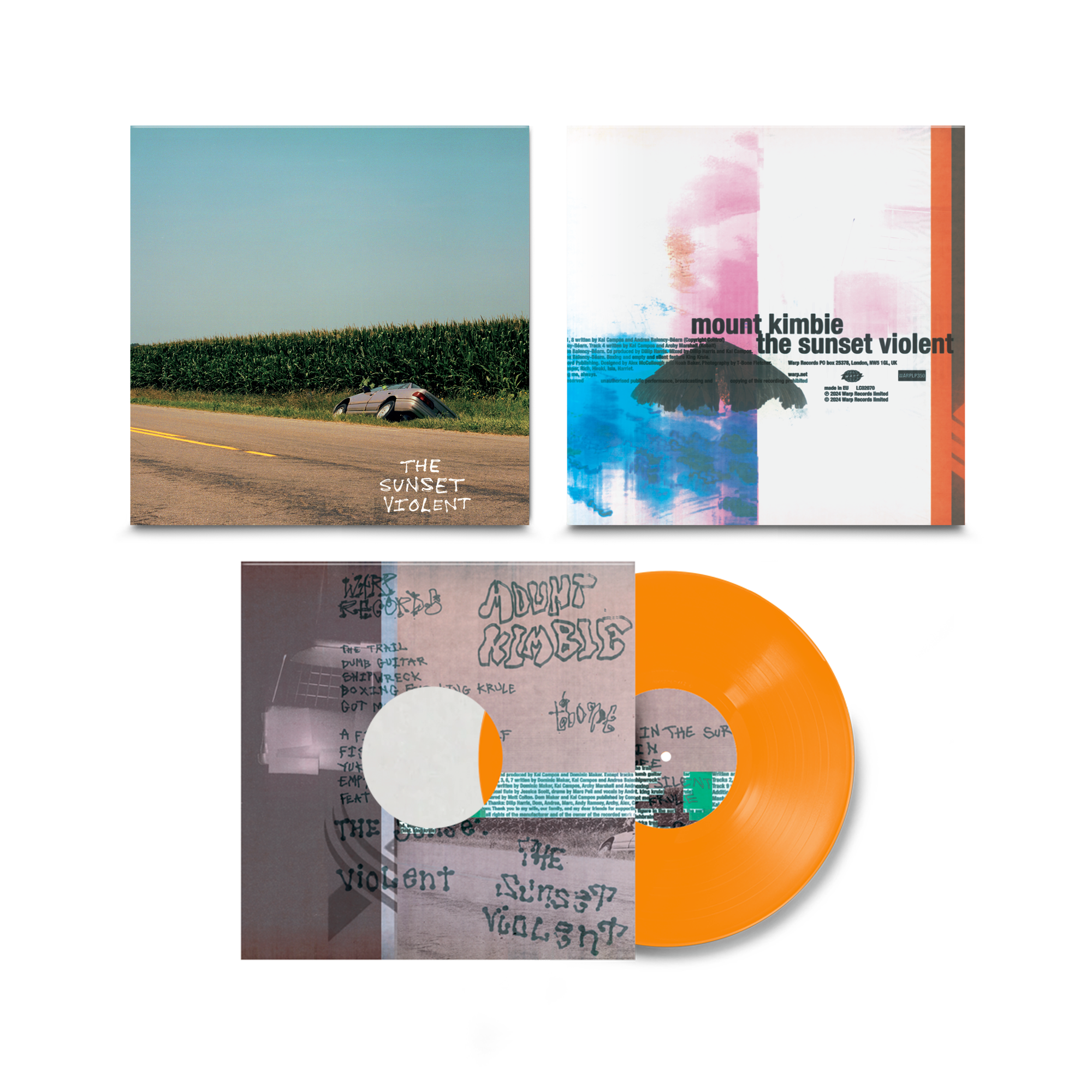 The Sunset Violent: Limited Orange Vinyl LP + Signed Print