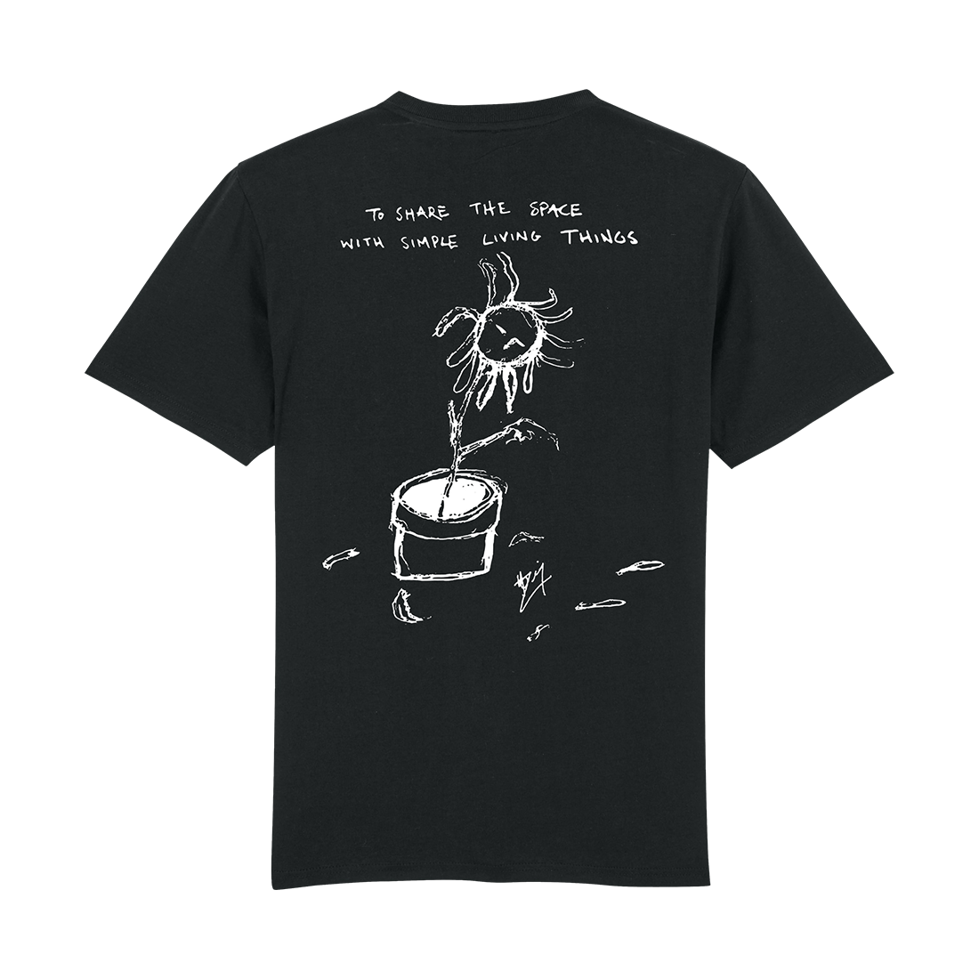 Hozier - Simple Living Things Black Back Print T-Shirt