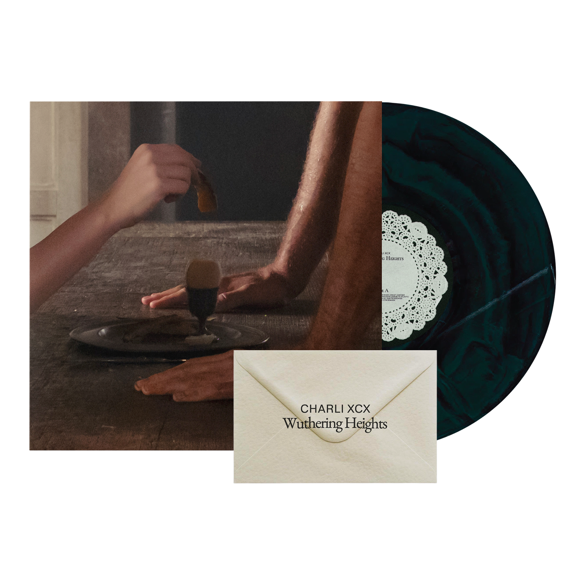 Charli XCX - Wuthering Heights: Black & Green Marbled Vinyl LP