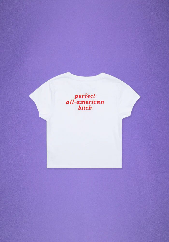 Olivia Rodrigo - perfect all-american bitch crop t-shirt