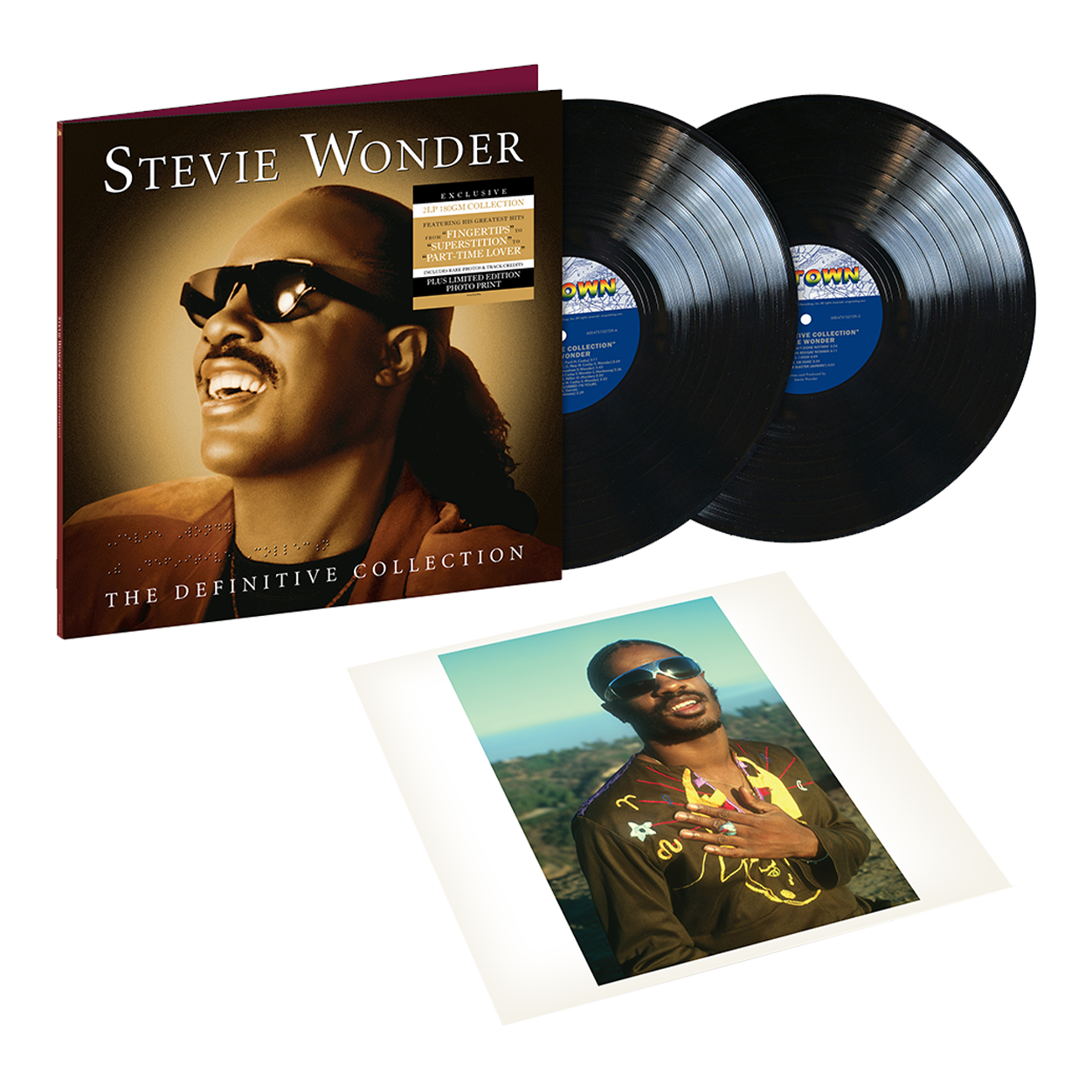 Stevie Wonder - The Definitive Collection: Vinyl 2LP w/ Litho Print