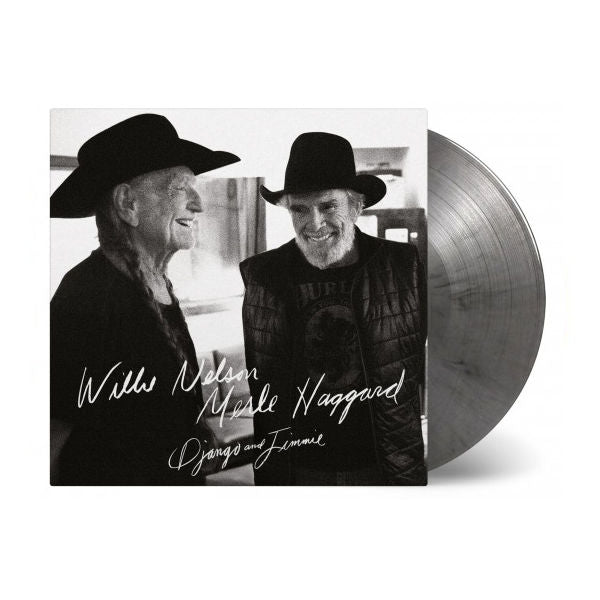 Willie Nelson and Merle Haggard - Django And Jimmie: Limited Black + Silver Marbled Vinyl 2LP