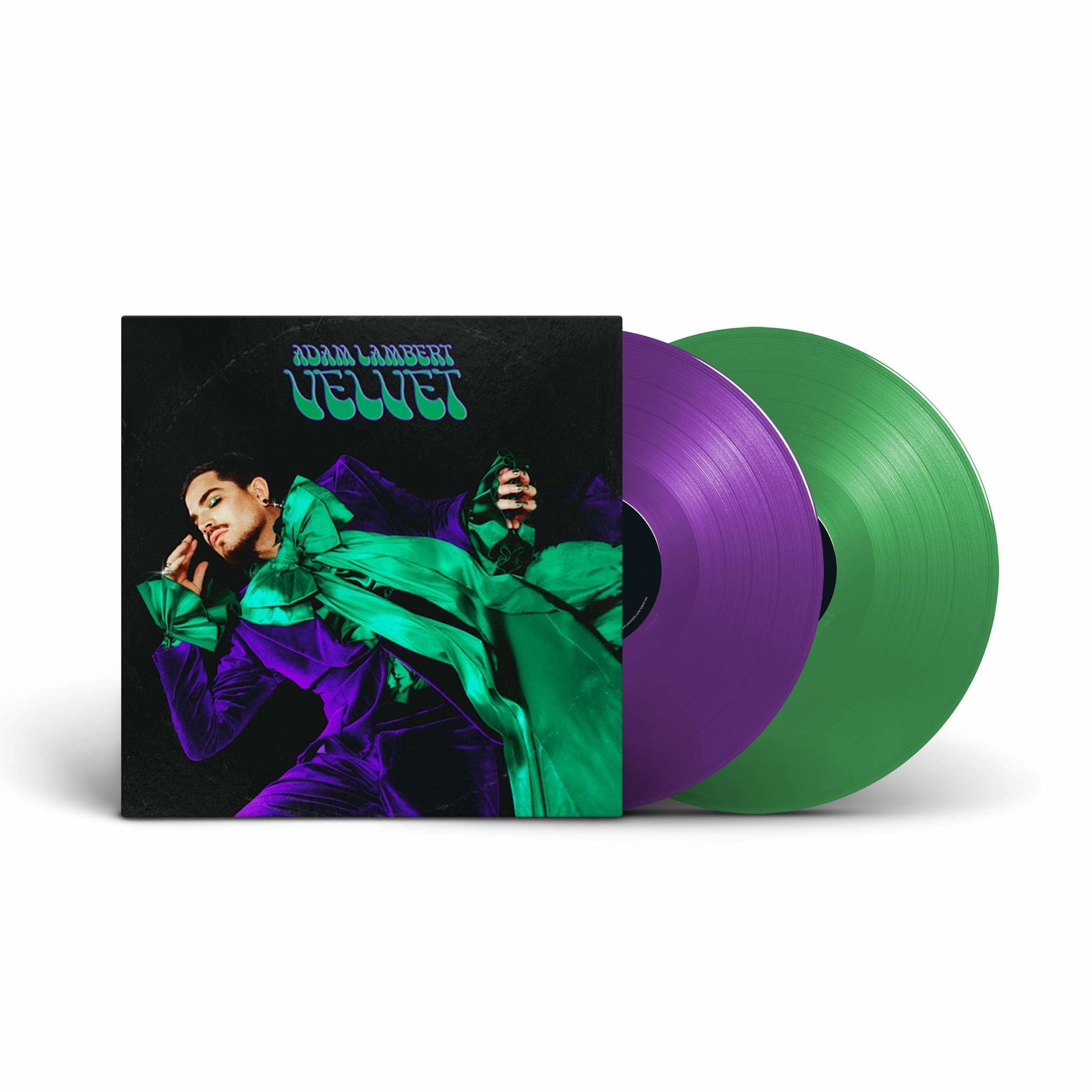Adam Lambert - Velvet: Limited Edition Translucent Purple & Green Vinyl 2LP