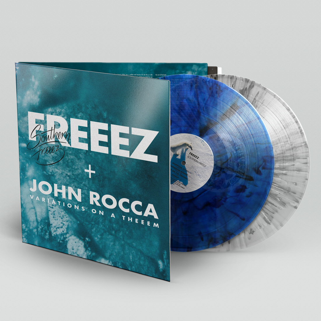 Freez & John Rocca - Southern Freez / Variations on a Theem: Limited Edition Blue Marble + Transparent Splatter Vinyl 2LP