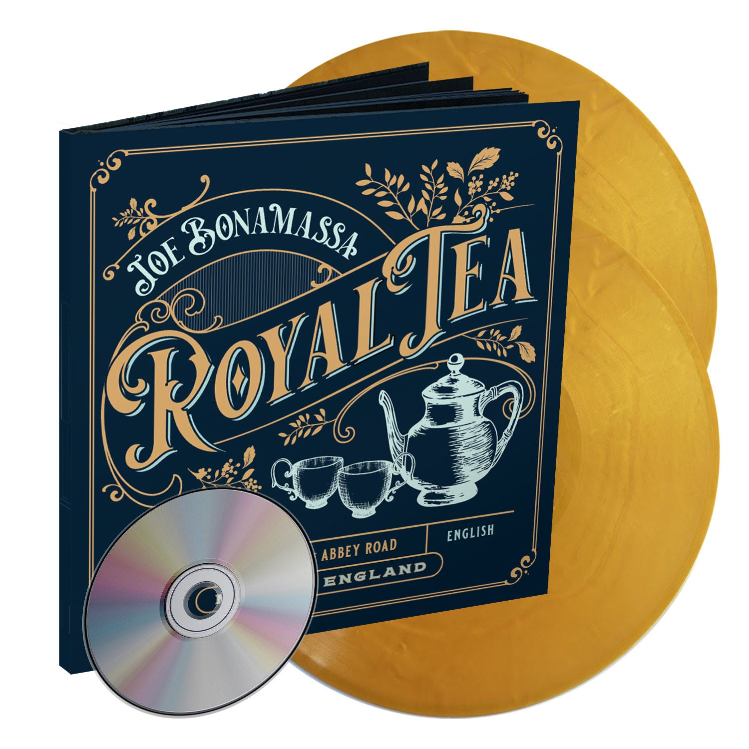 Joe Bonamassa - Royal Tea: Limited Gold Vinyl 2LP, CD + 48-page Artbook