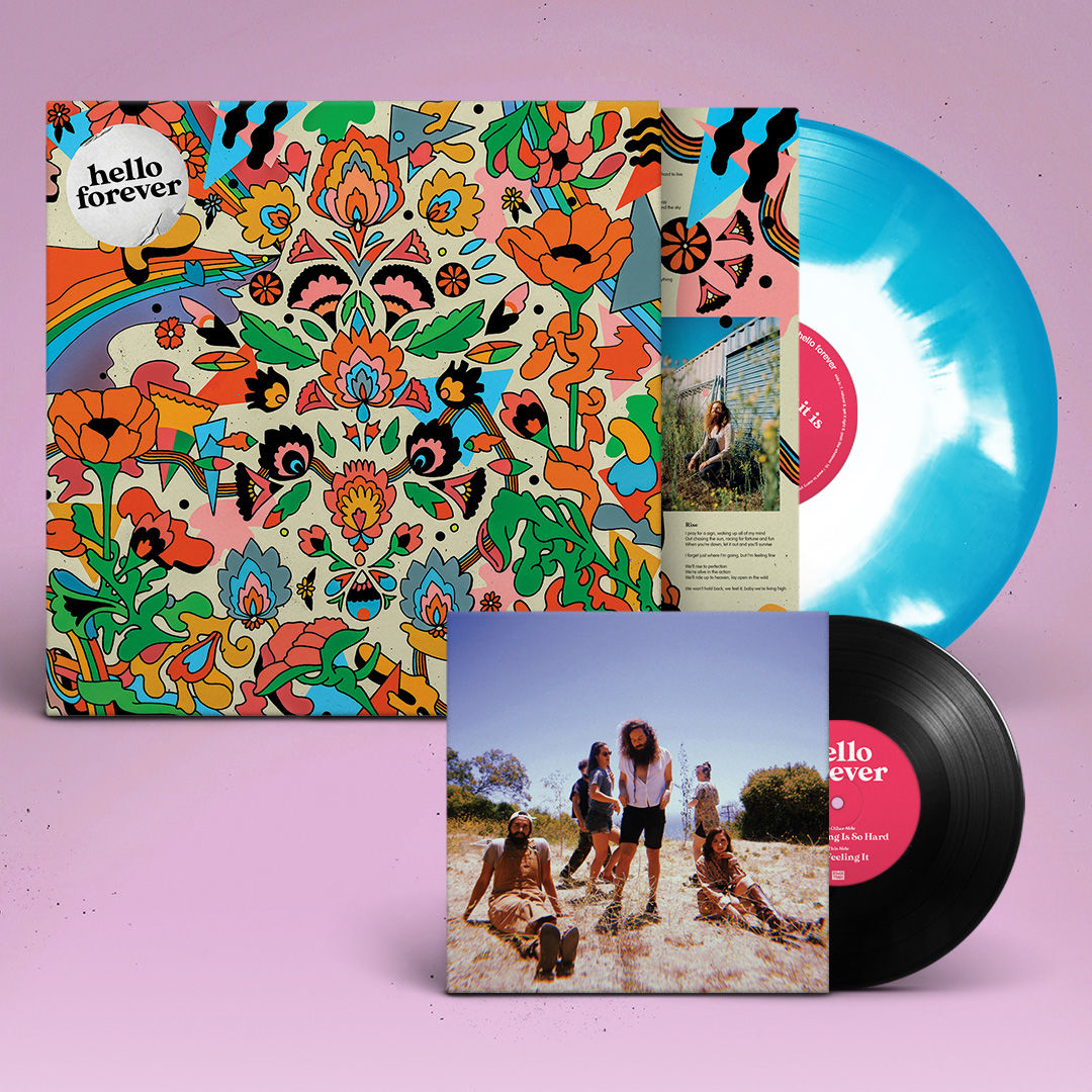 Hello Forever - Whatever It Is: Limited Edition Pacific Blue & White Ink Spot Vinyl LP + 7"