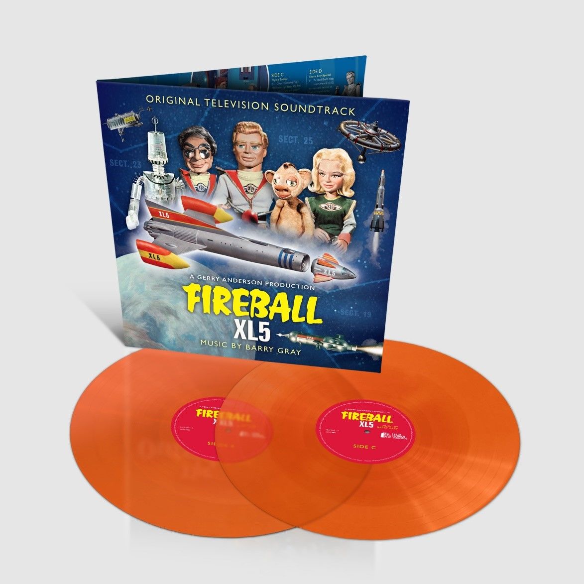 Barry Gray - Fireball XL5 (Original TV Soundtrack): Limited Transparent Orange Vinyl 2LP