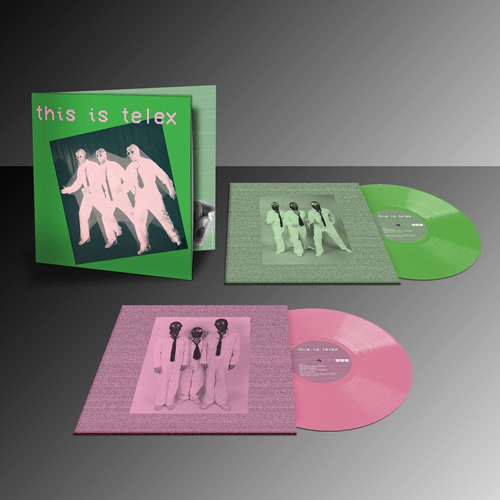 Telex - This Is Telex: Limited Shrimp Pink + Fern Green Vinyl 2LP