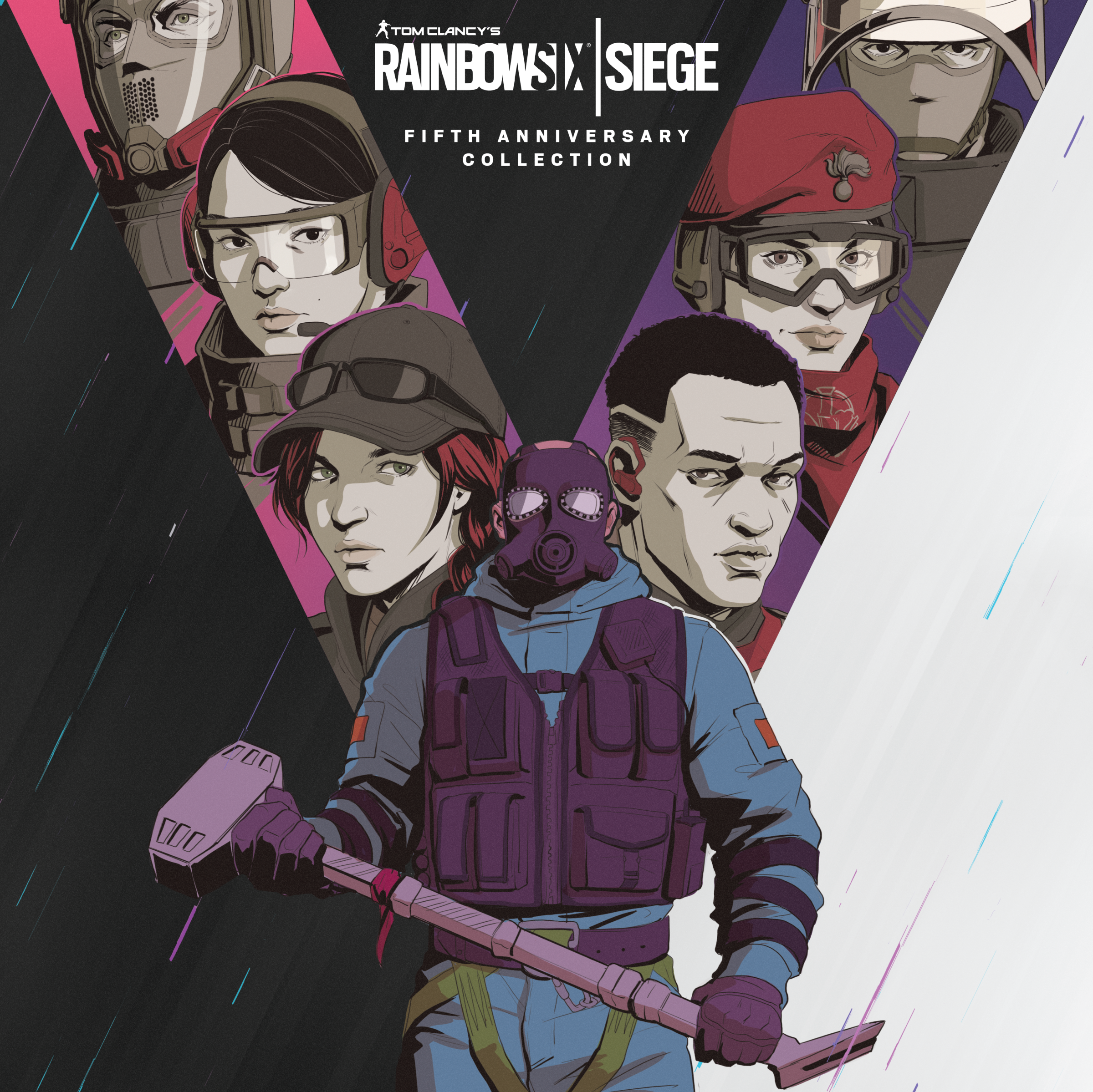 Paul Haslinger, Ben Frost, Jon Opstad, Will Bates, Danny Cocke - Rainbow 6 Siege: Fifth Anniversary Collection Black + White Vinyl 2LP